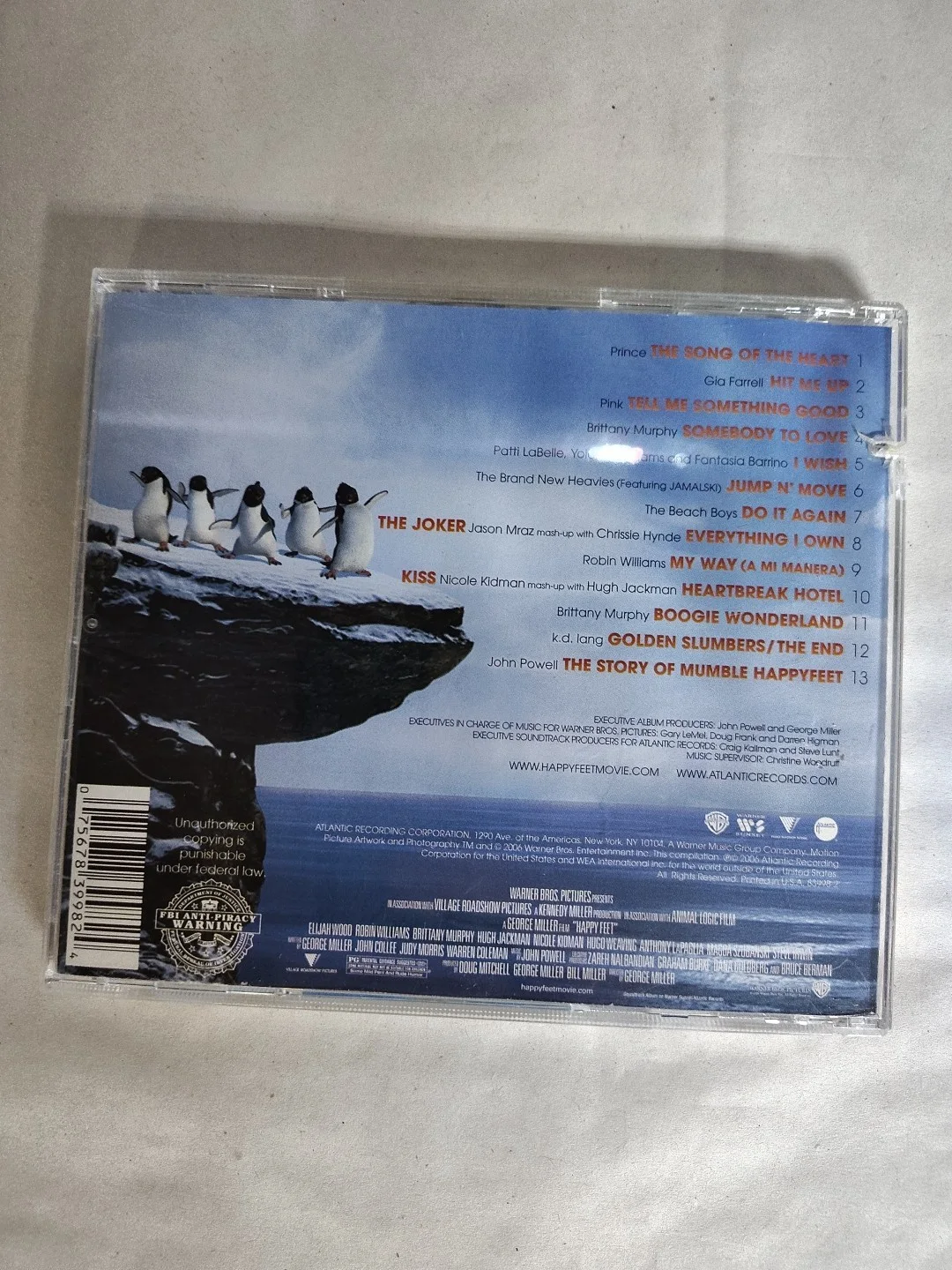 Happy Feet Animated Soundtrack CD Signed by Artist Gia Farrell Hit Me Up Single, изображение 4