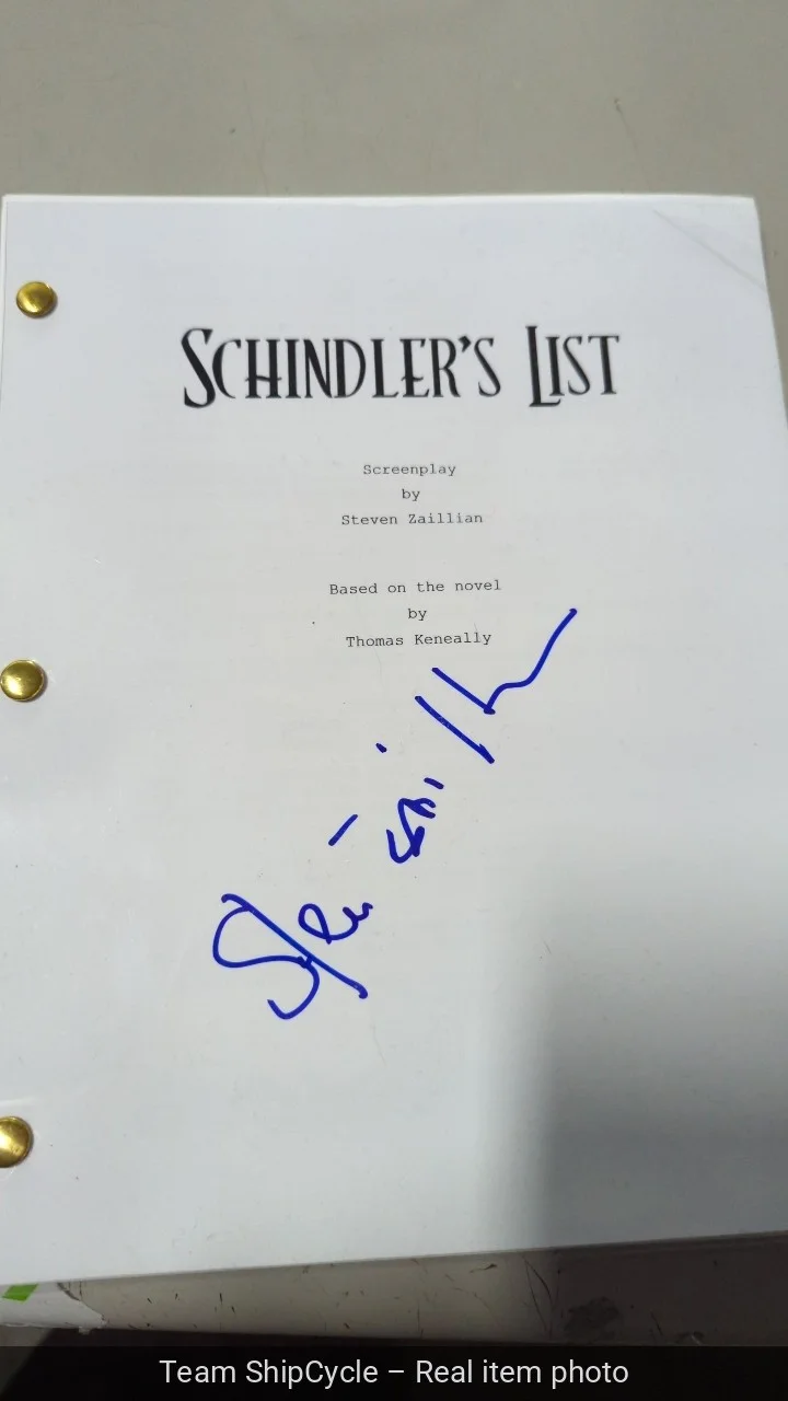 Steve Zaillian — U27788 Steven Zaillian Signed Autograph Schindlers List Full Movie Scrip G2U, изображение 3