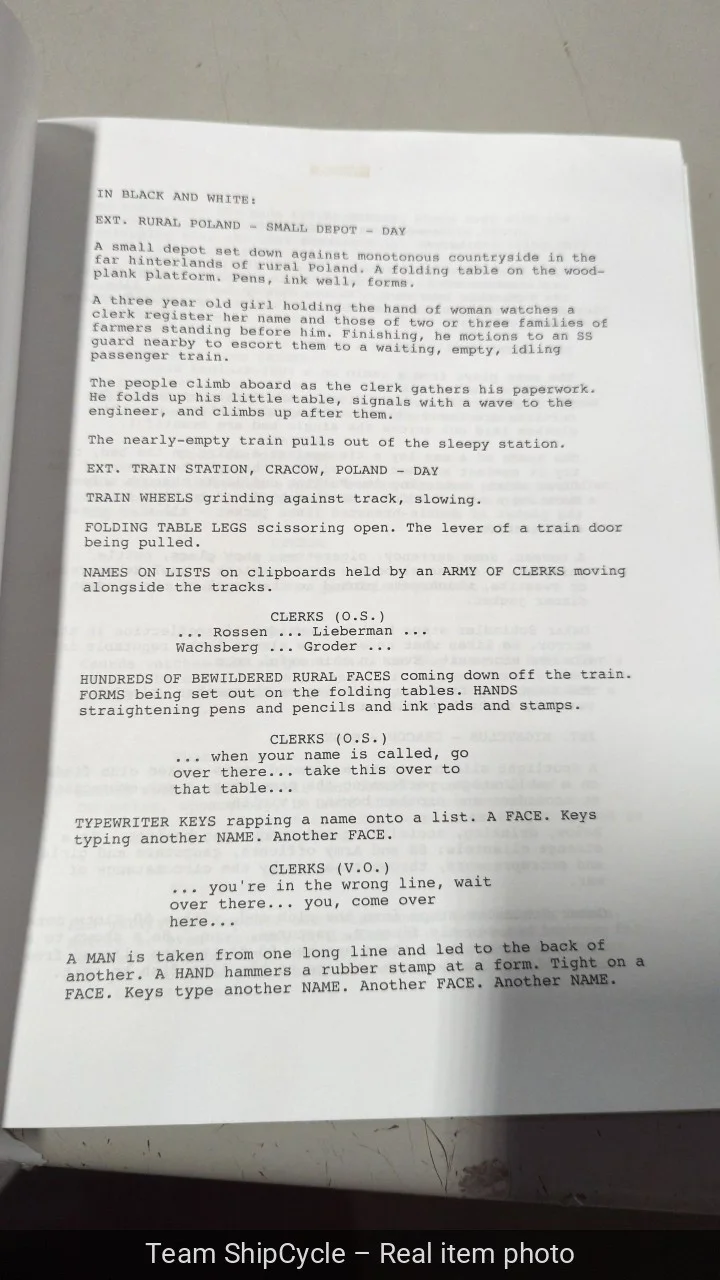 Steve Zaillian — U27788 Steven Zaillian Signed Autograph Schindlers List Full Movie Scrip G2U, изображение 5