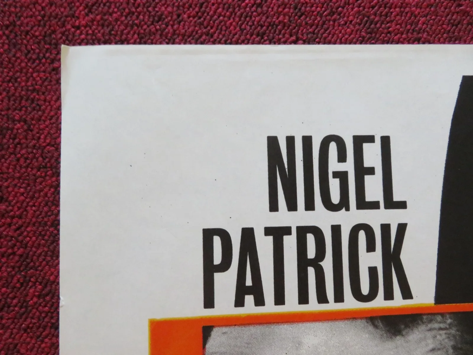 JOHNNY NOBODY FOLDED UK ONE SHEET POSTER NIGEL PATRICK YVONNE MITCHELL 1961, изображение 5