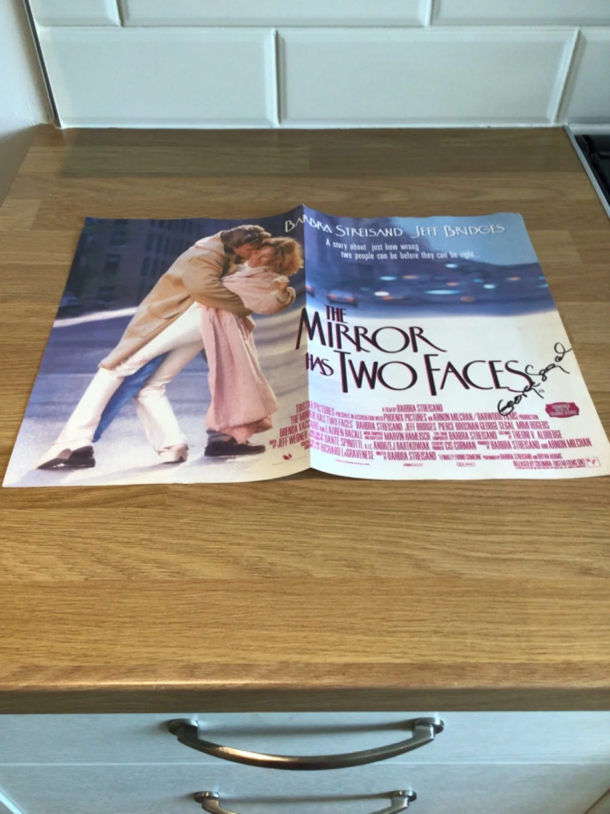 🎥 Genuine - Signed GEORGE SEGAL - Streisand’s The Mirror Has Two Faces Poster, изображение 4