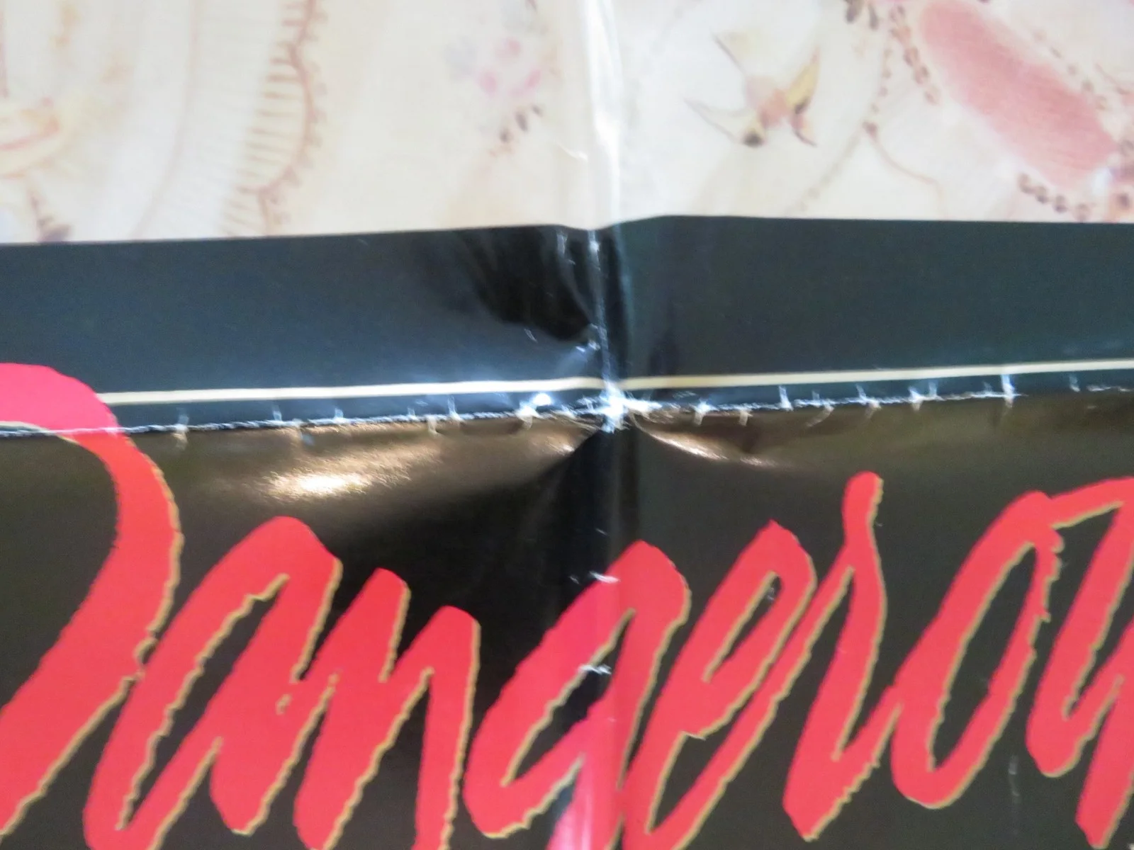 DANGEROUS LIAISONS FOLDED US ONE SHEET POSTER GLENN CLOSE JOHN MALKOVICH 1988, изображение 4