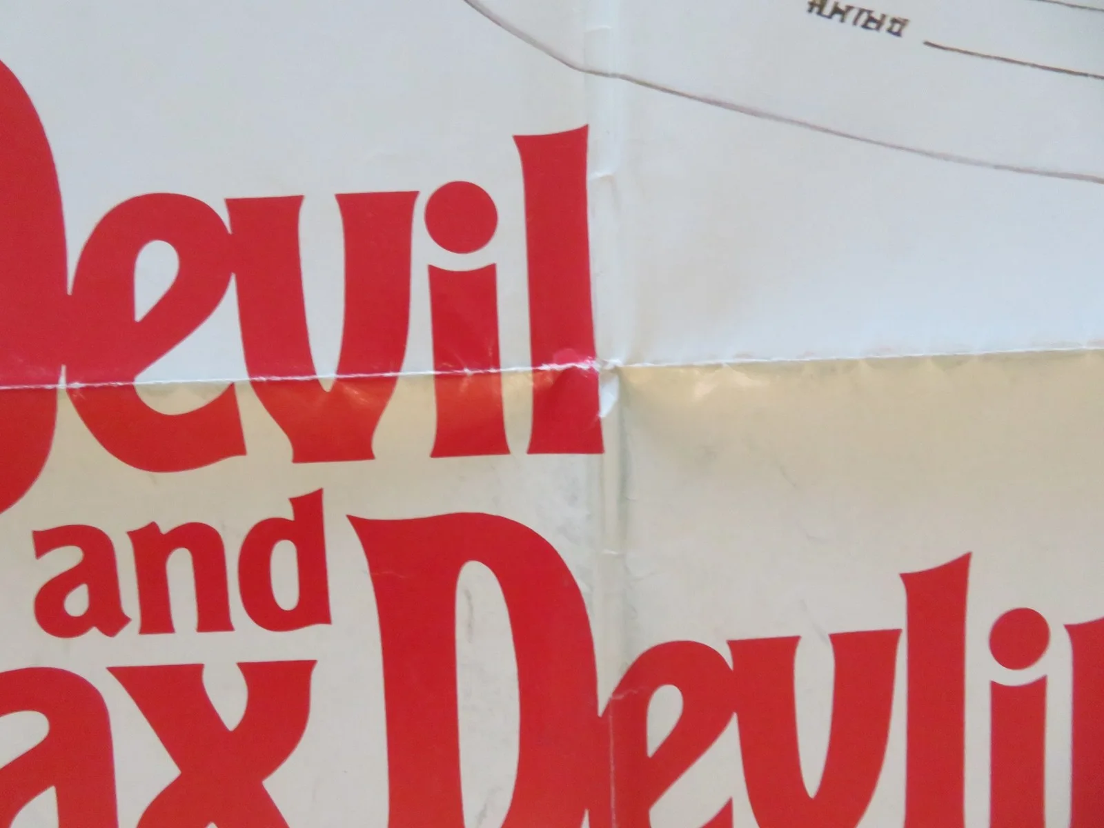 THE DEVIL AND MAX DEVLIN FOLDED US ONE SHEET POSTER ELLIOTT GOULD B. COSBY 1981, image 4