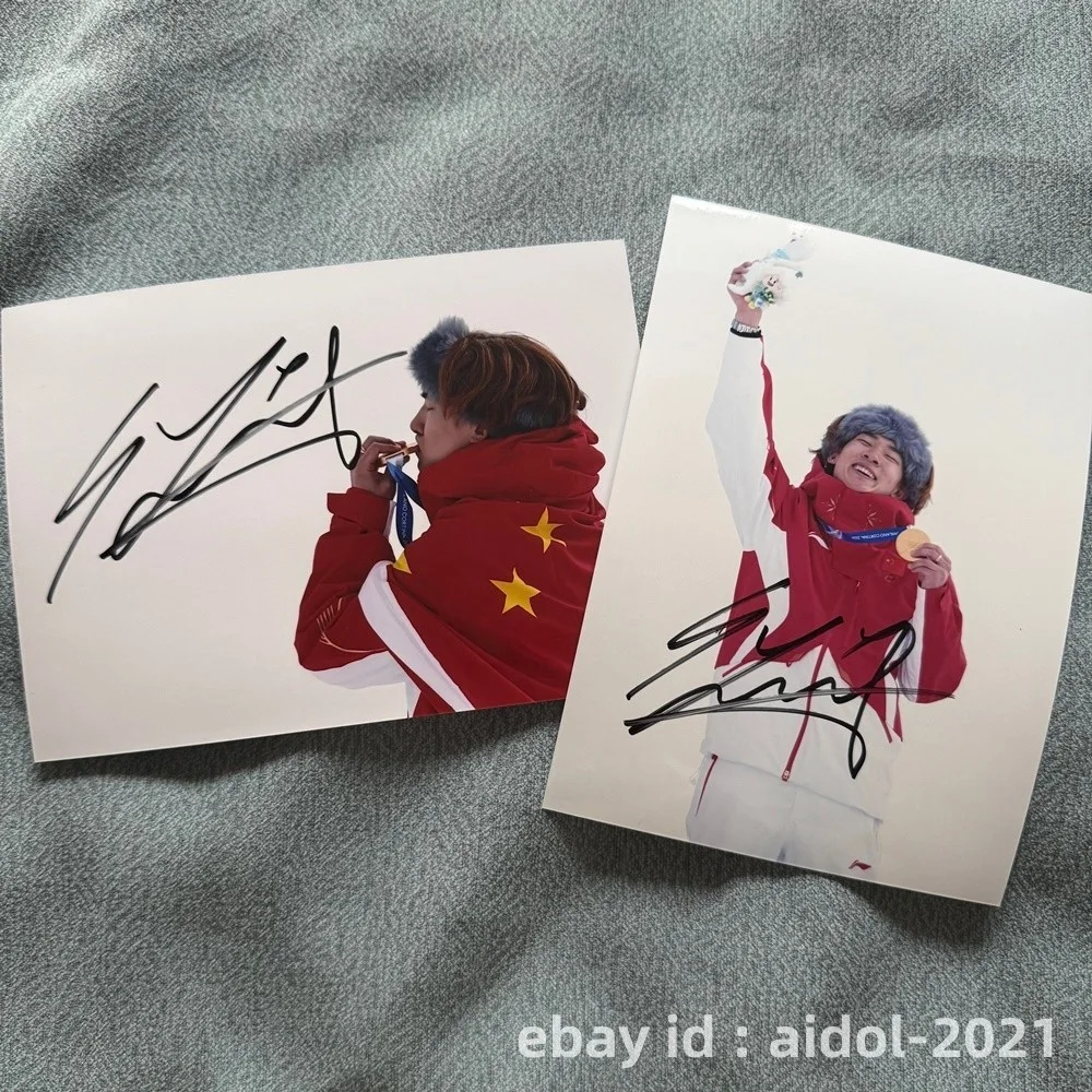 SU YIMING Autographed Signed Photo Autographs Sports Collectibles 5*7 苏翊鸣 2026, изображение 2