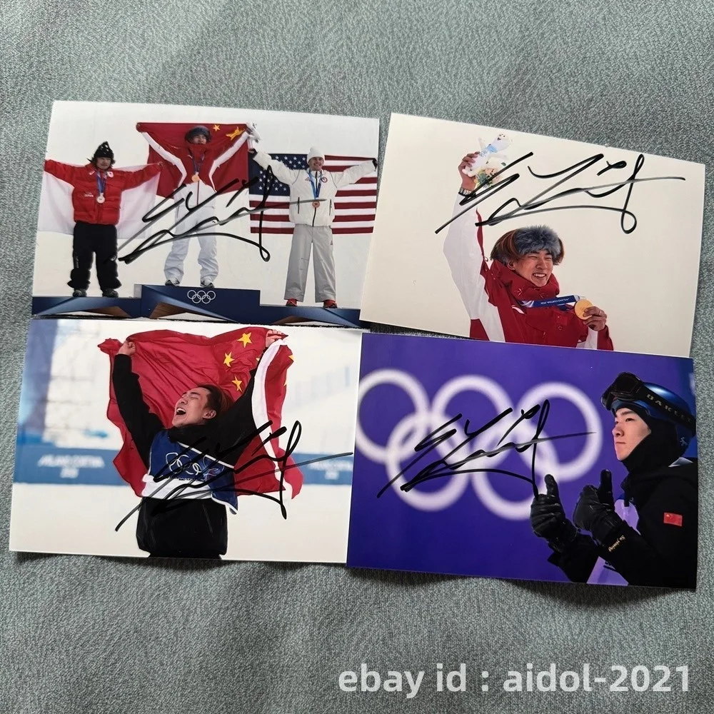 SU YIMING Autographed Signed Photo Autographs Sports Collectibles 4*6 苏翊鸣 2026, изображение 2