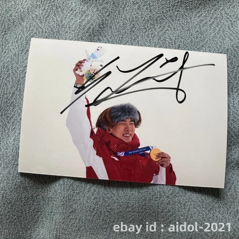 SU YIMING Autographed Signed Photo Autographs Sports Collectibles 4*6 苏翊鸣 2026, изображение 4