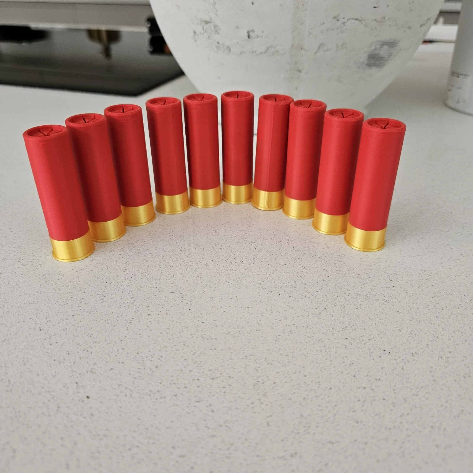 10 x 3d Printed Replica 12 Gauge Shotgun Shells For Cosplay, Movie Costume Props, изображение 3