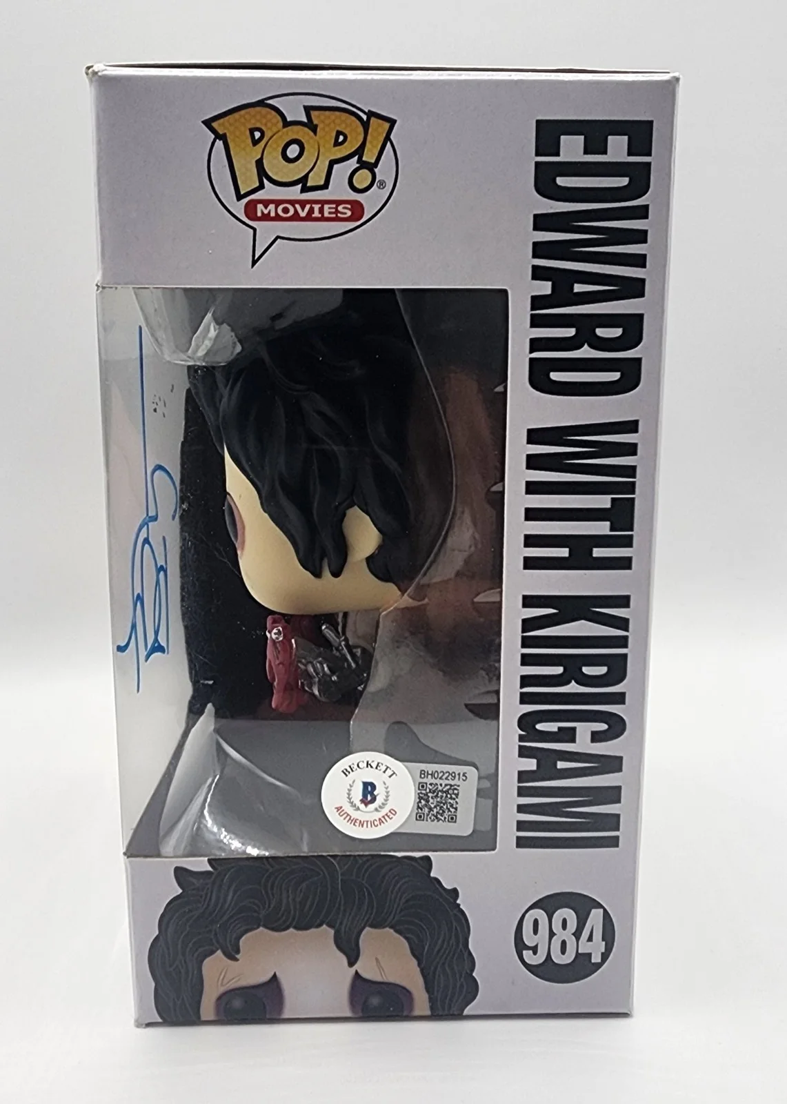 Johnny Depp — JOHNNY DEPP Signed Edward Scissorhands with Kirigami #984 Funko POP! BECKETT, image 4
