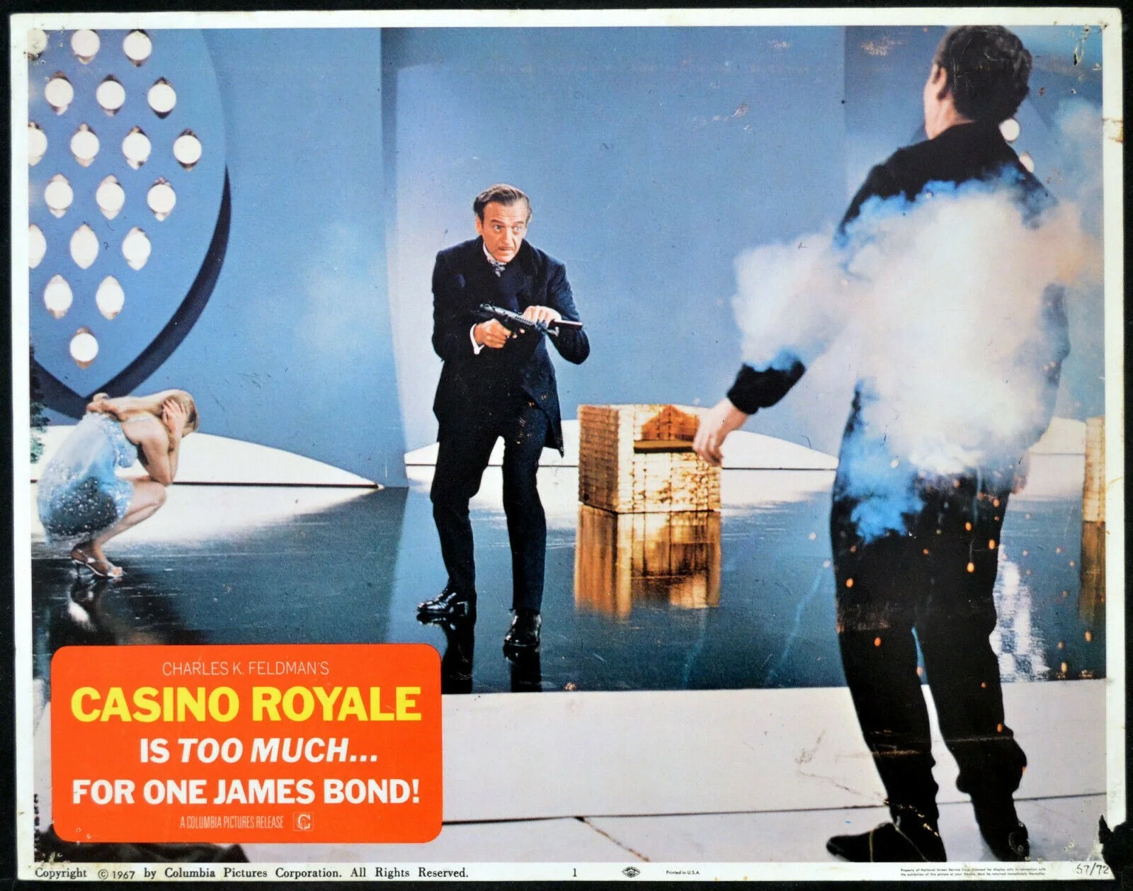 CASINO ROYALE 1967 Orson Welles Ursula Andress JAMES BOND 4 LOBBY CARDS, изображение 2