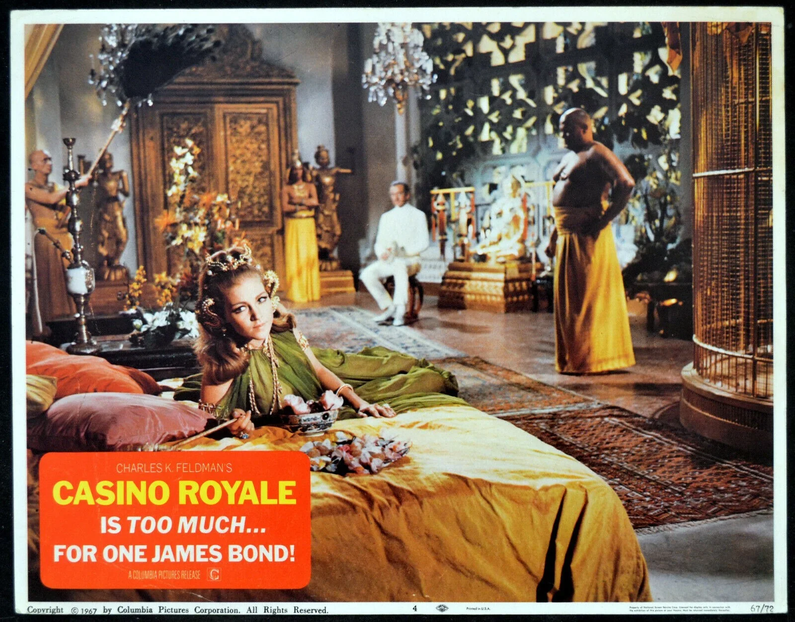 CASINO ROYALE 1967 Orson Welles Ursula Andress JAMES BOND 4 LOBBY CARDS, изображение 3