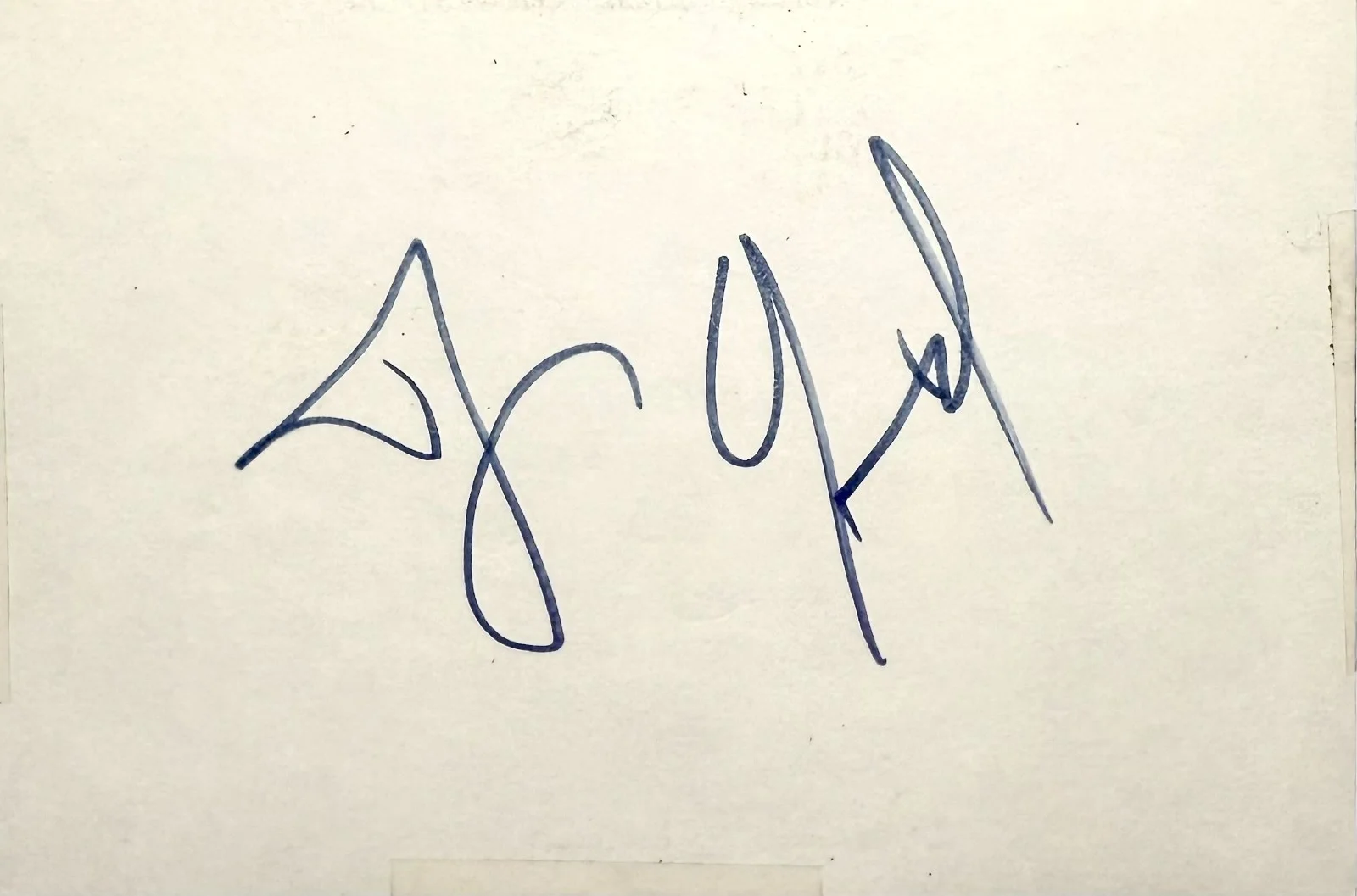 Dennis Quaid — DENNIS QUAID Signed Autograph 4x6 INDEX CARD BROKE The Day After Tomorrow REAGAN, изображение 3