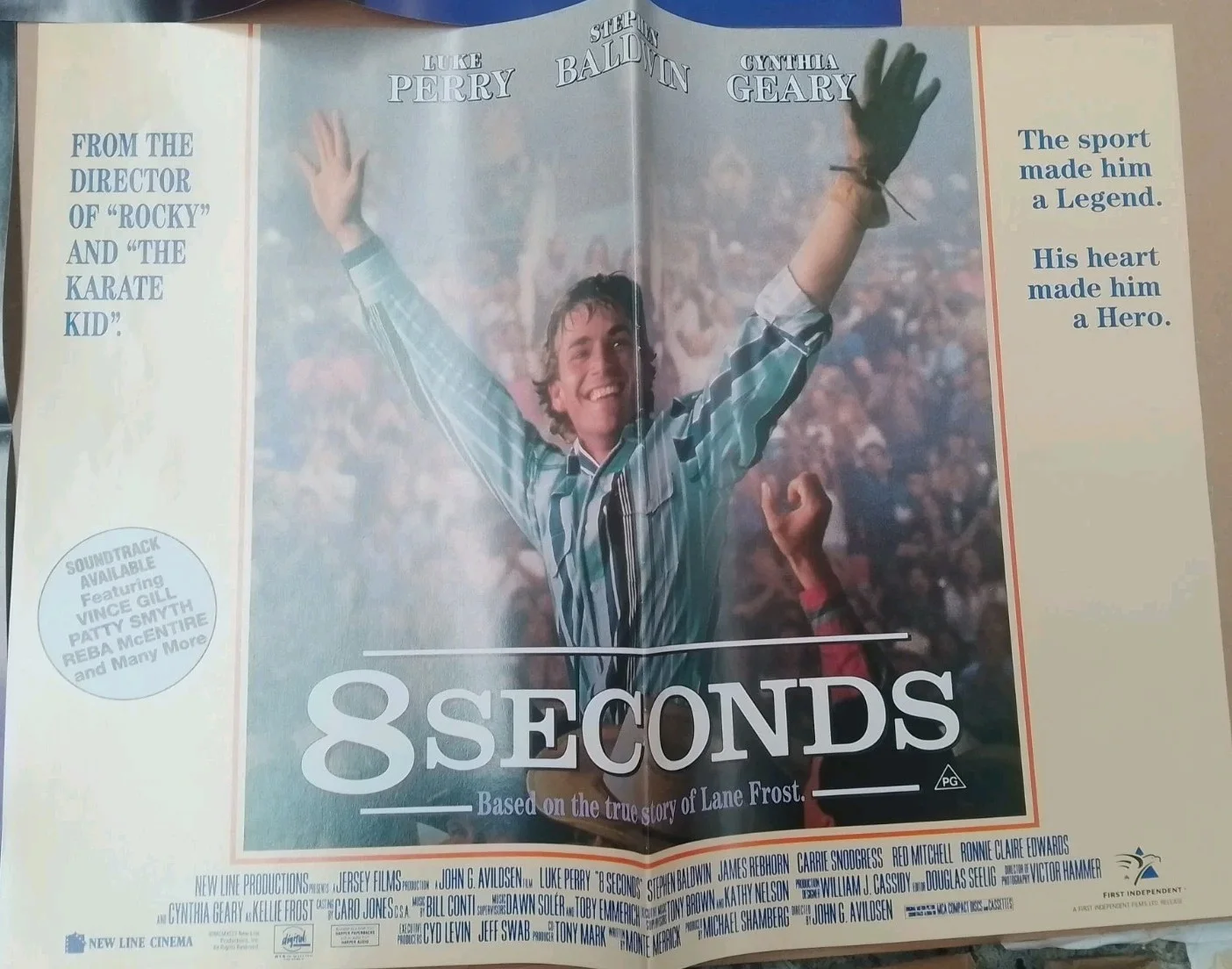Original 1990s UK Quad Cinema Poster Bundle – Stargate Junior 8 Seconds River Wi, image 4