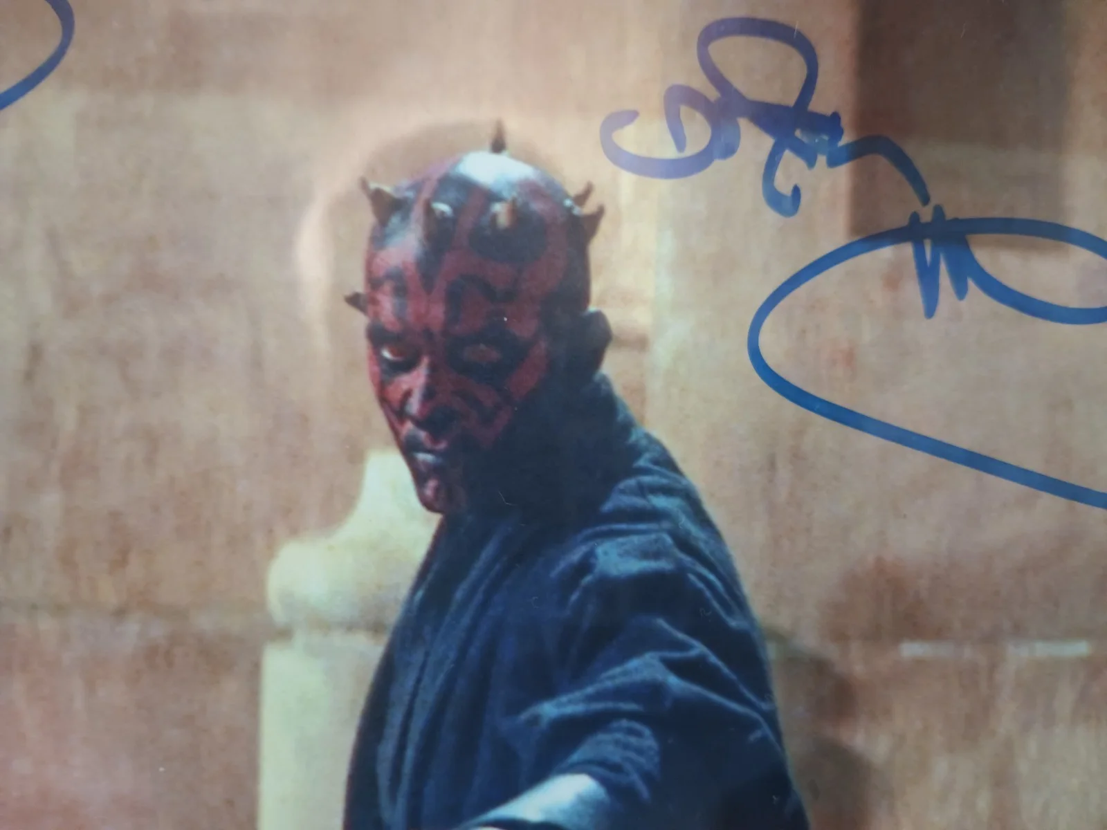 RAY PARK — Ray Park Signed Darth Maul Official Star Wars Auto & Photo Phantom Menace, изображение 5