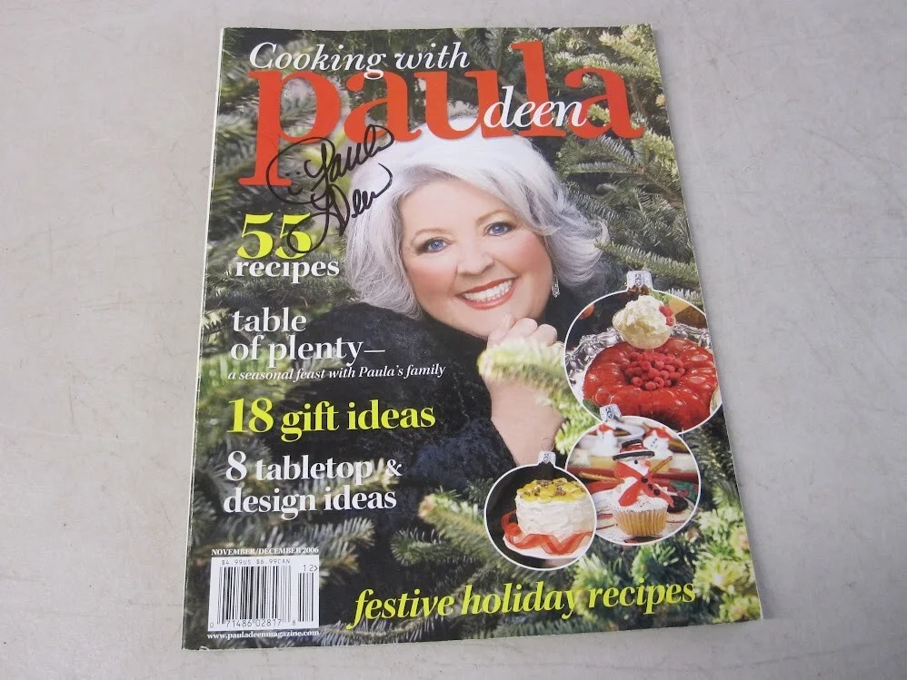 Paula Deen — Cooking with Paula Deen Magazine 2006 Christmas Edition - Autographed