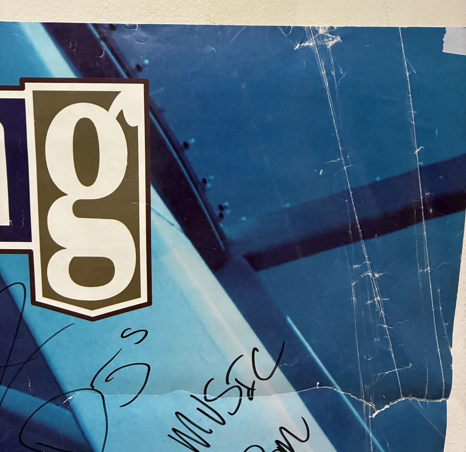 Signed Warren G 1997 Promotional Poster Take A Look Over Your Shoulder G Funk, изображение 3