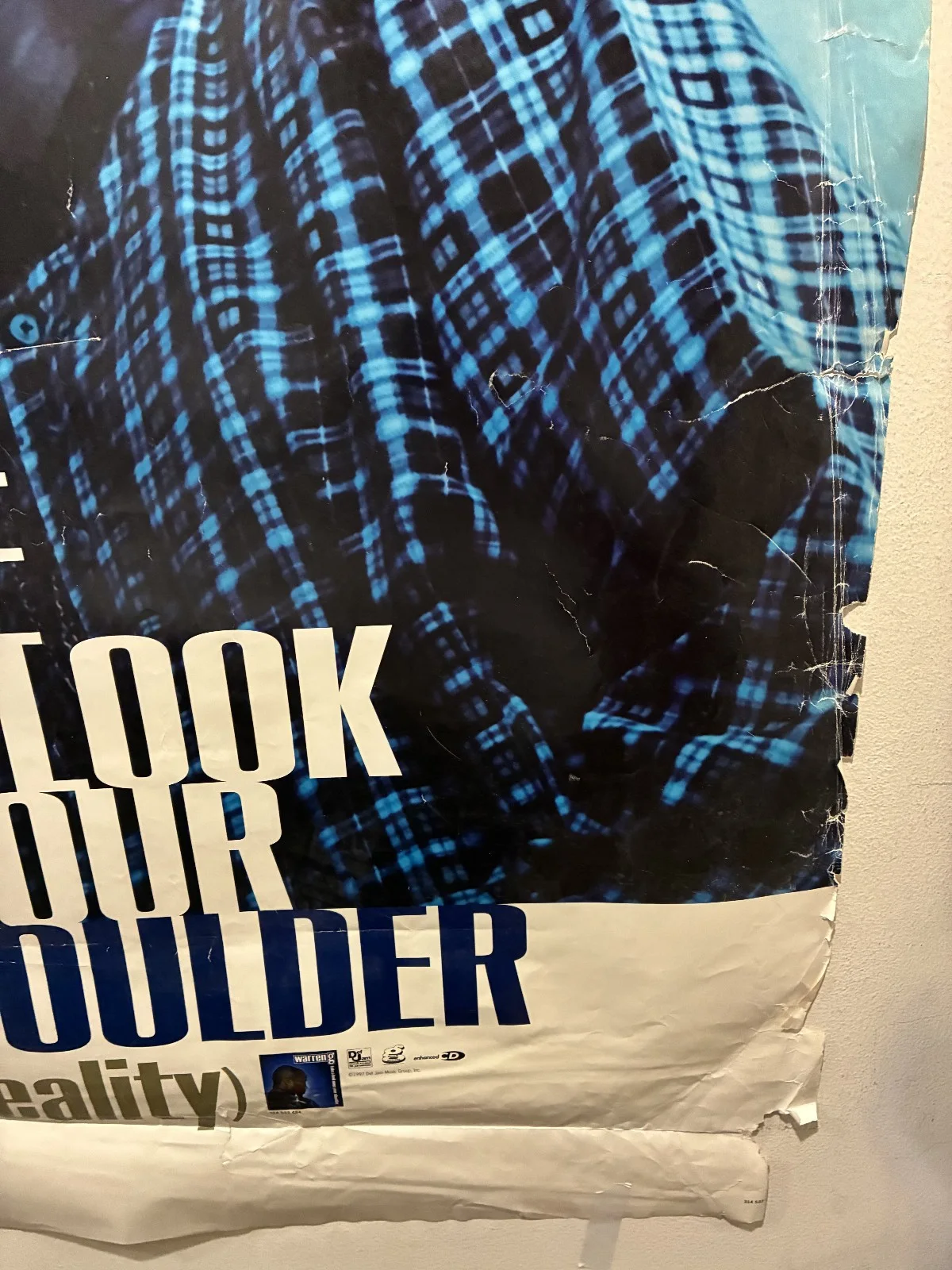Signed Warren G 1997 Promotional Poster Take A Look Over Your Shoulder G Funk, изображение 5