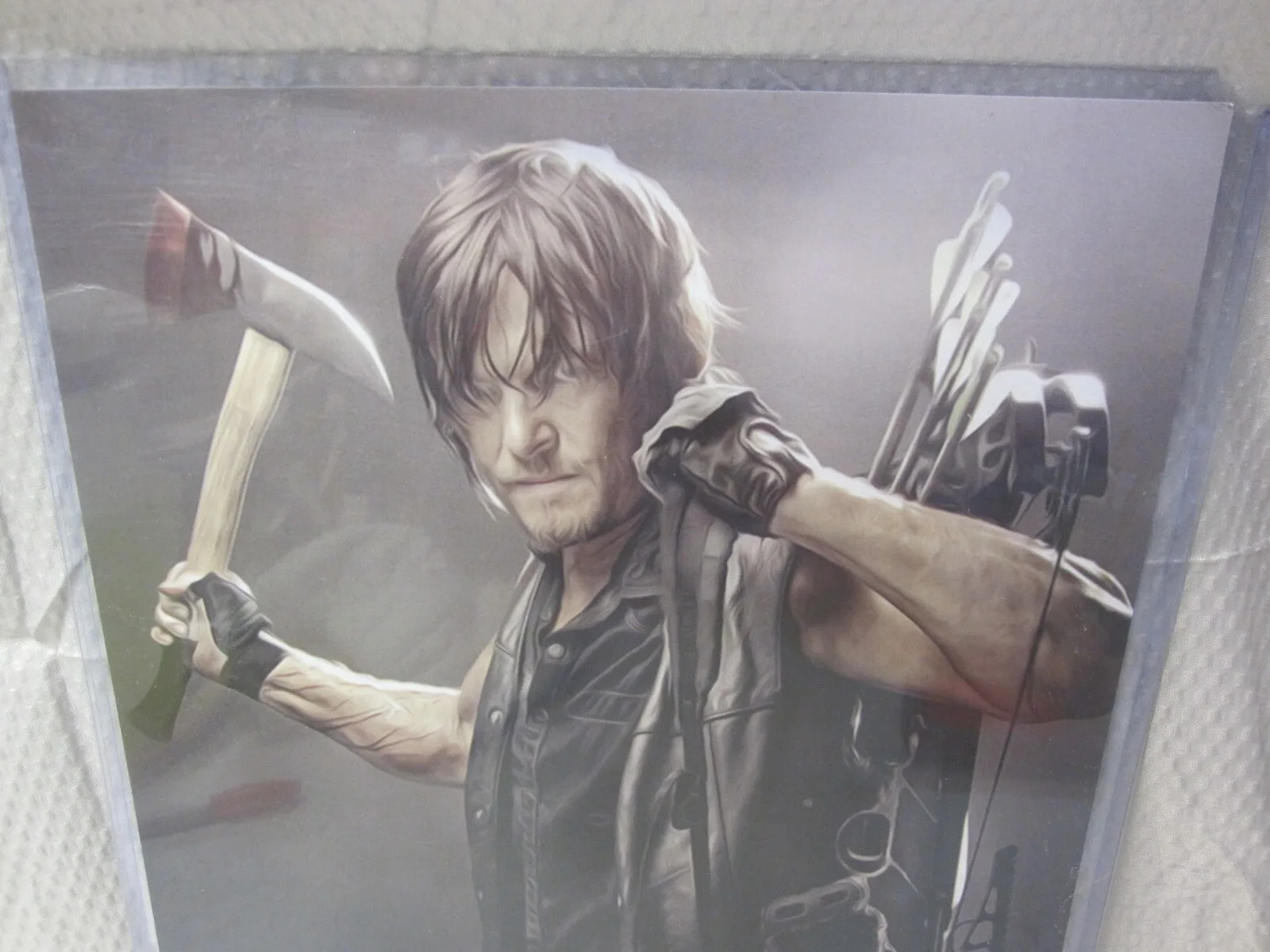 Norman Reedus — Norman Reedus (Walking Dead) Signed Autographed 17x11 Photo - Unknown Signature, изображение 2