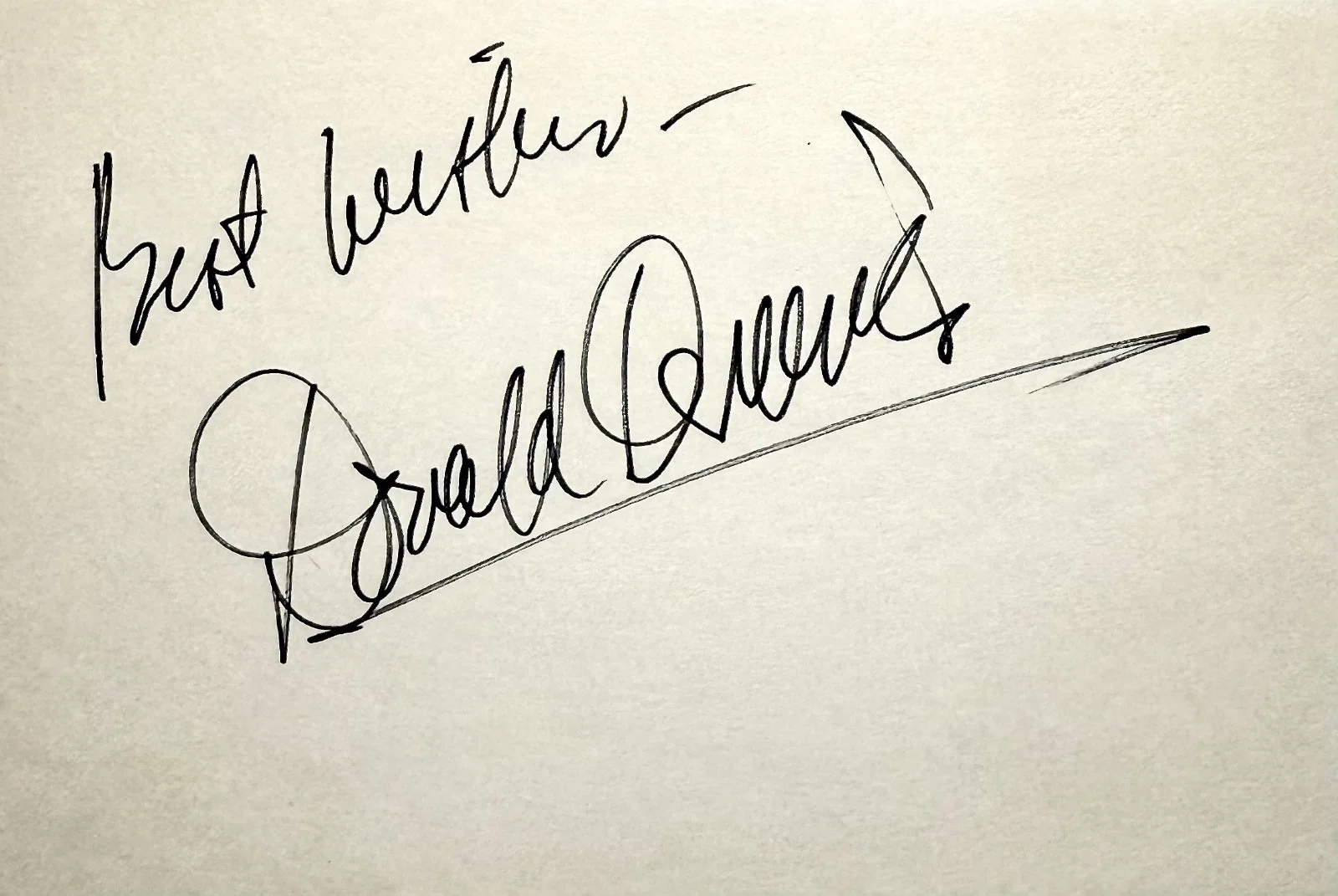 Don Quine — DON QUINE Signed Autograph 4x6 INDEX CARD The F.B.I. The Virginian PEYTON PLACE, изображение 3