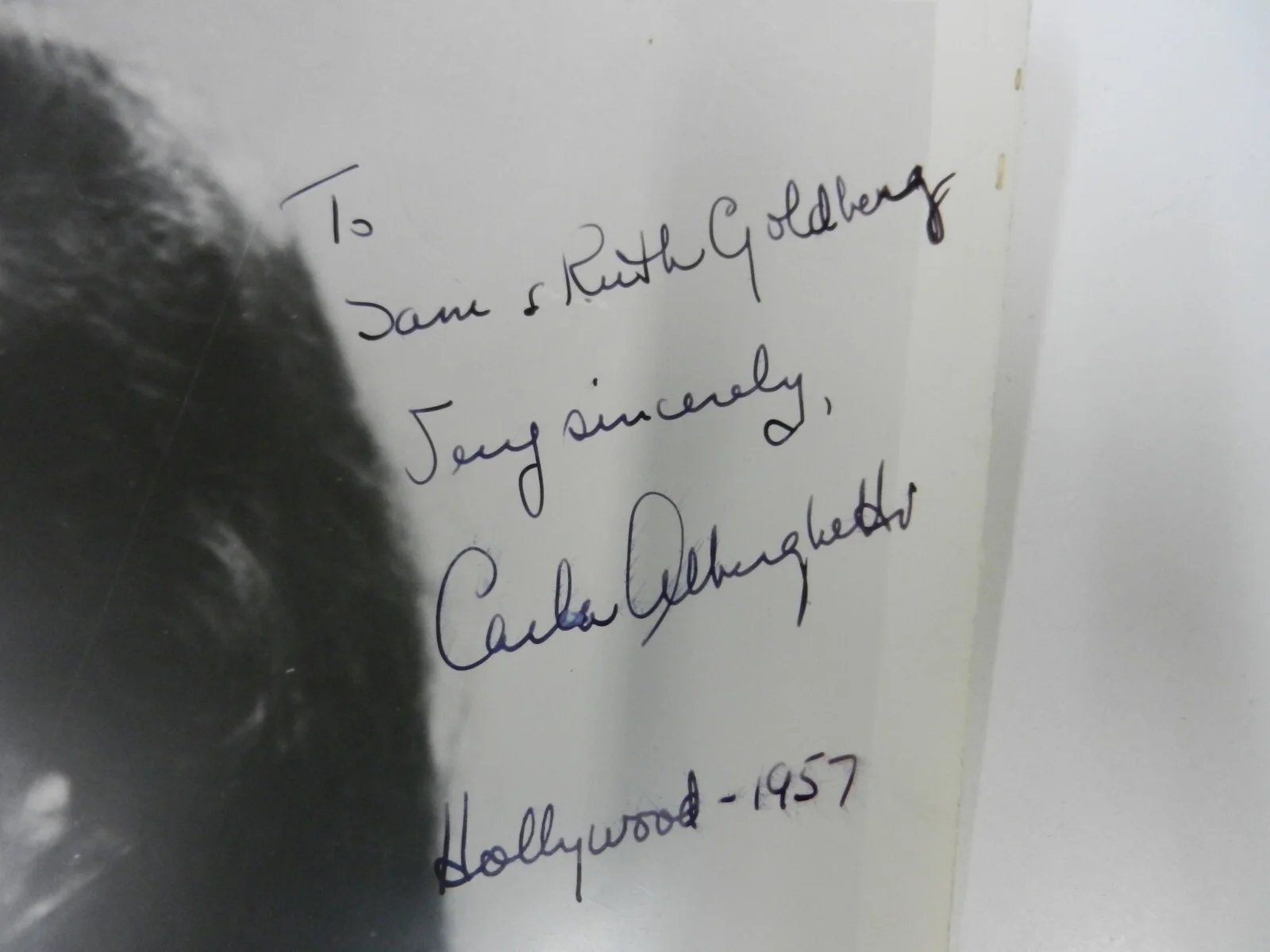Anna Maria Alberghetti — RARE To Sam Goldberg Anna Maria Alberghetti AUTOGRAPH Photo 8x10" HOLLYWOOD 1957, изображение 2