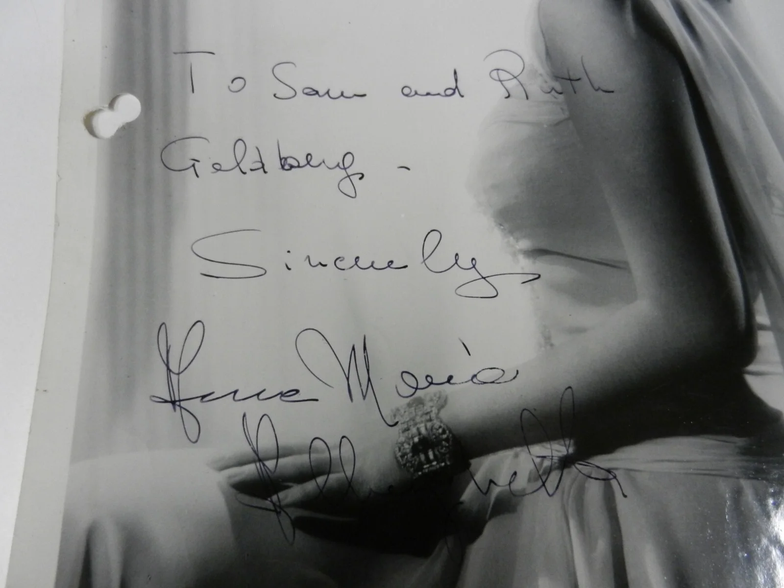 Anna Maria Alberghetti — RARE To Sam Goldberg AUTOGRAPH Photo 8x10" HOLLYWOOD 50's Anna Maria Alberghetti, изображение 2