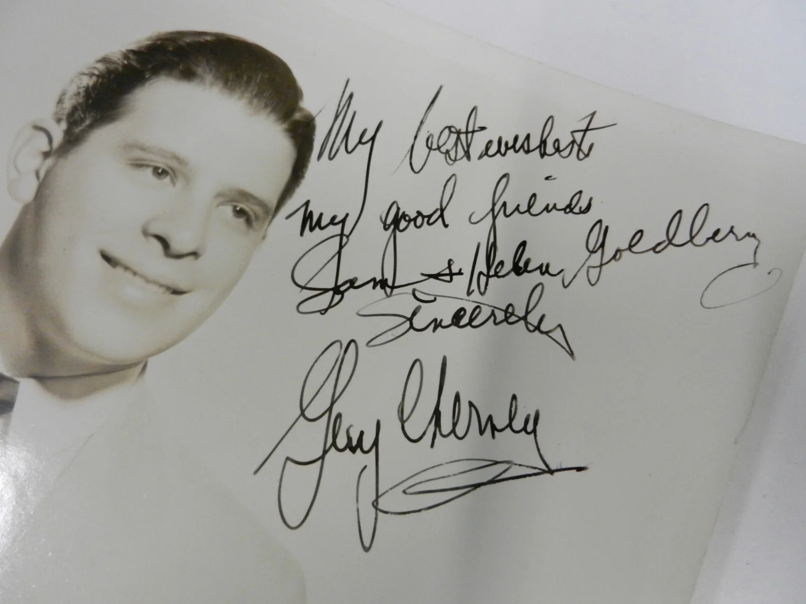 RARE To SAM GOLDBERG AUTOGRAPH Photo 8x10" 1950's Actor - Unknown Signature, изображение 2