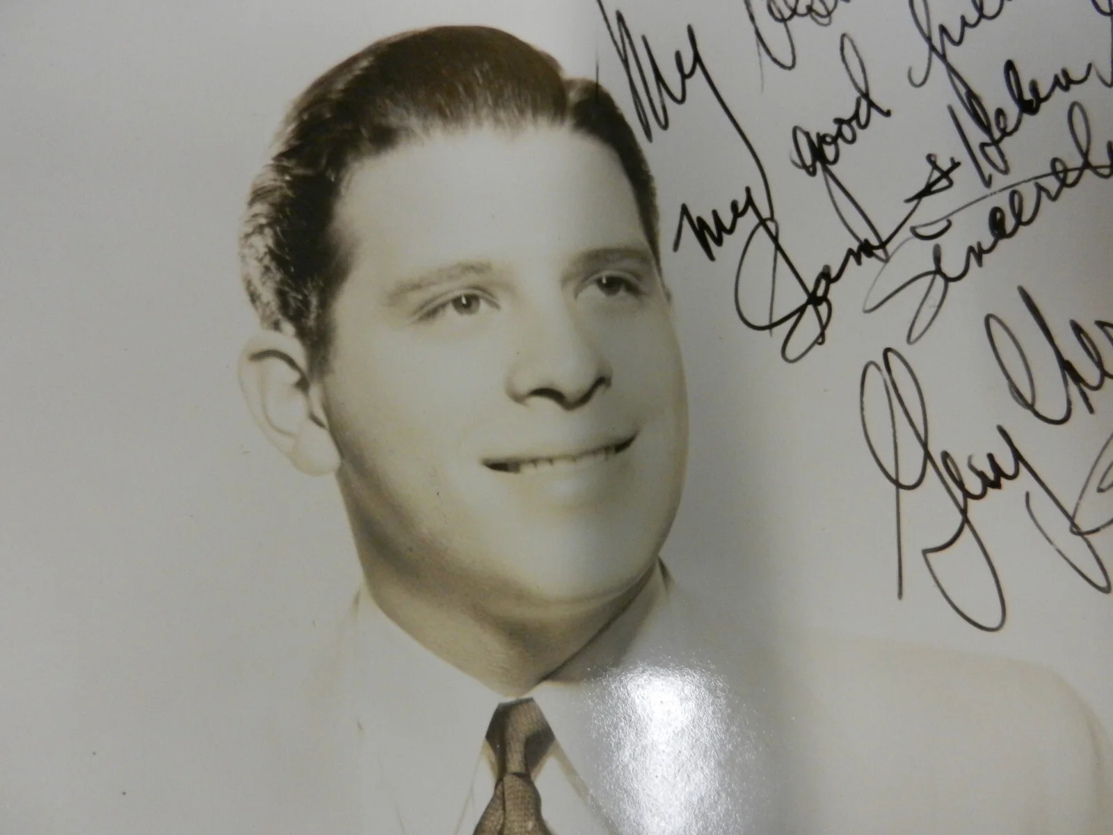 RARE To SAM GOLDBERG AUTOGRAPH Photo 8x10" 1950's Actor - Unknown Signature, изображение 4