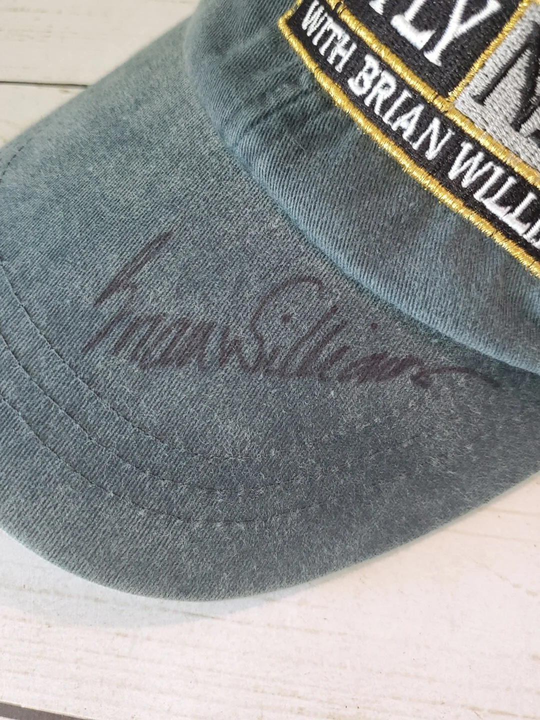 brian williams — Brian Williams Signed Hat NBC Nightly News Anchor Auto CBS CNN Afghanistan, изображение 2