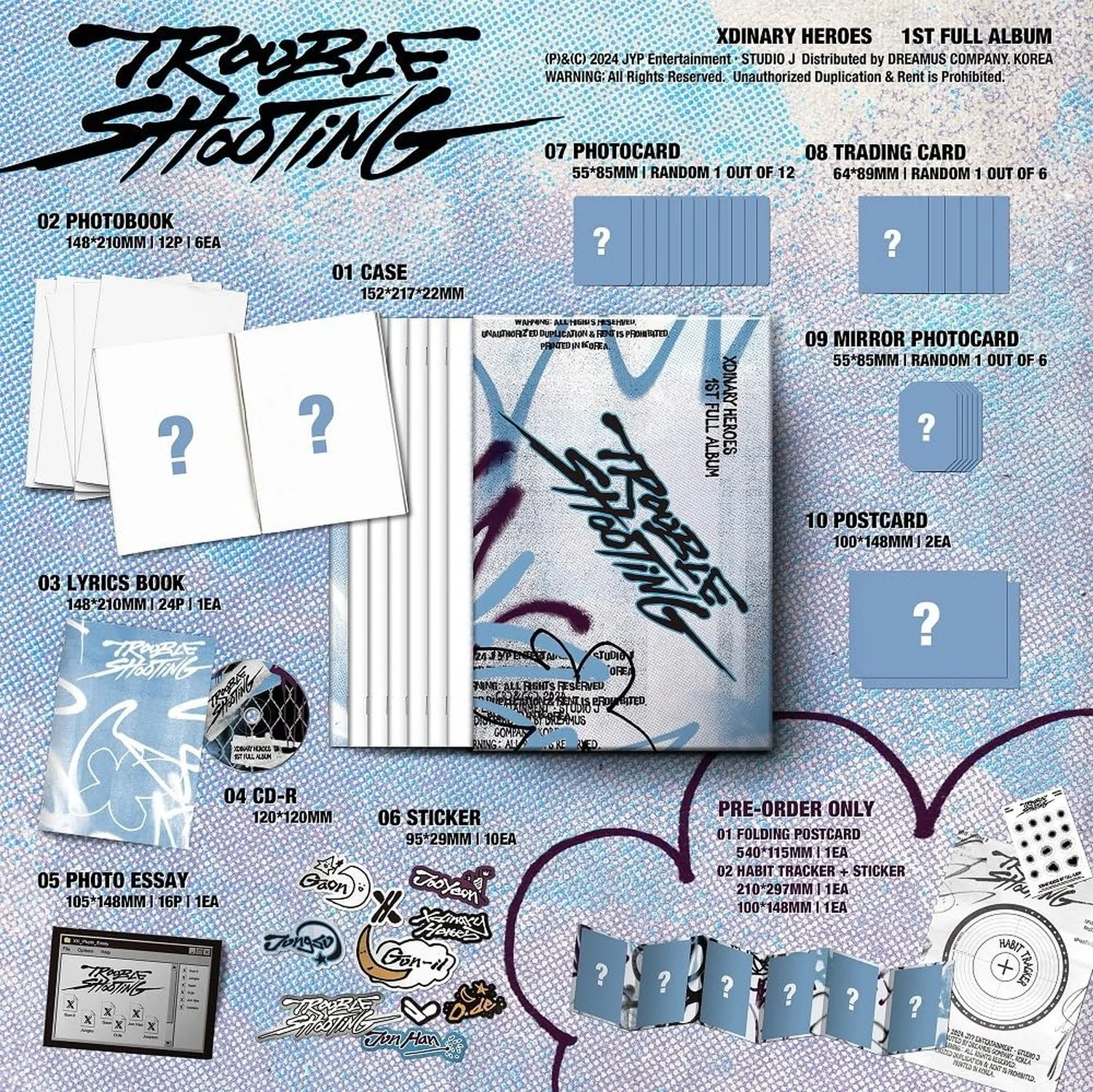 Dreamus Xdinary Heroes - 1st Full Album Troubleshooting CD+POB (Random ver.),..., изображение 2