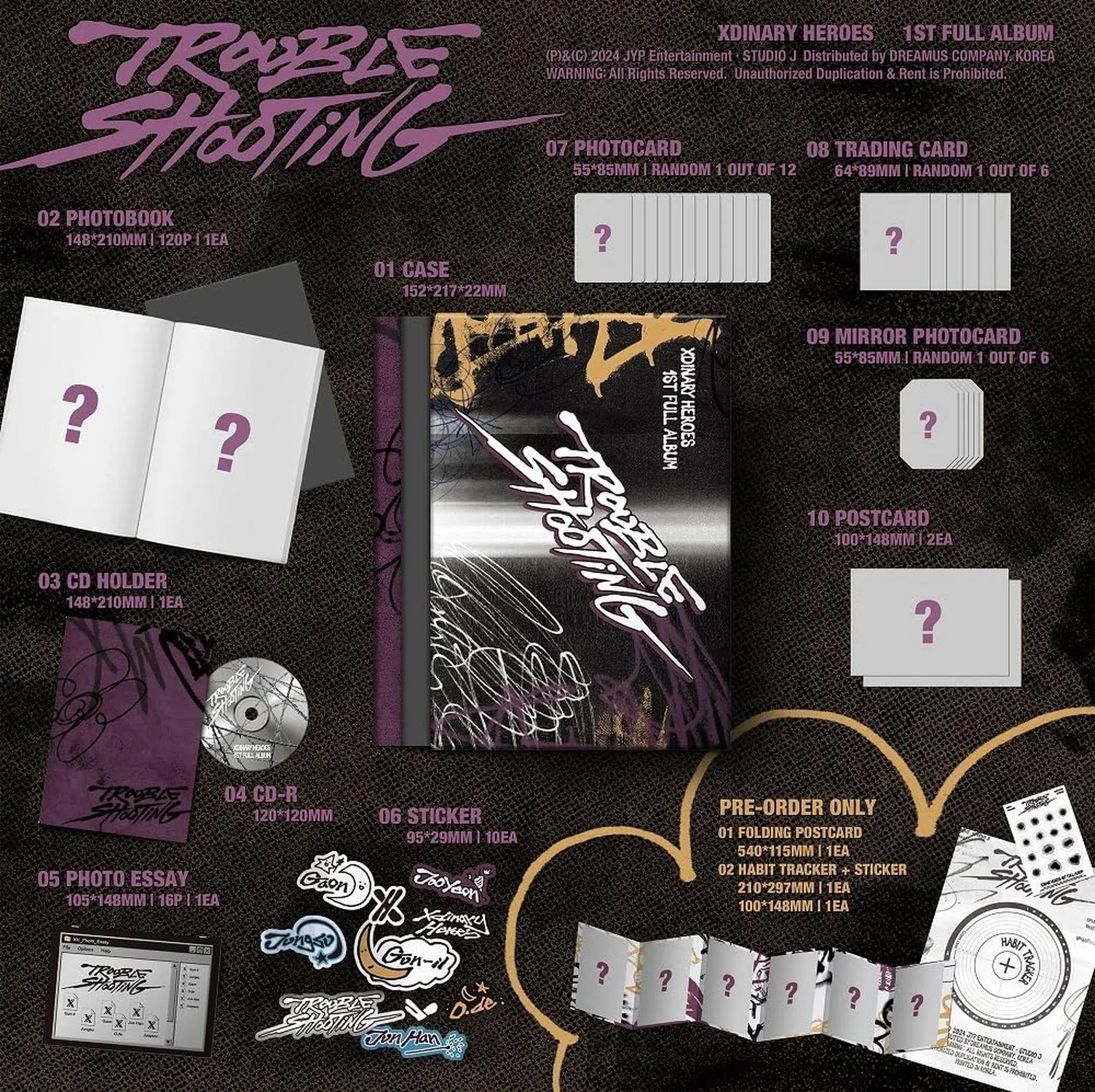 Dreamus Xdinary Heroes - 1st Full Album Troubleshooting CD+POB (Random ver.),..., изображение 3