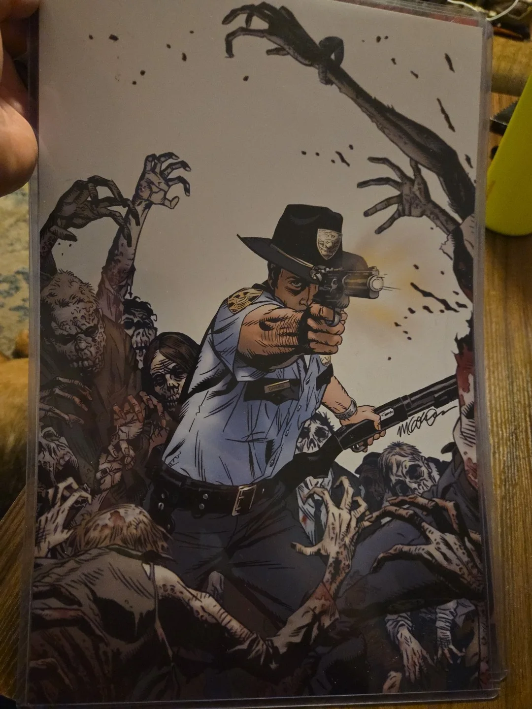 Walking Dead signed authentic autographed 12x18 print #1 Lot Of 2 Rick&michon, изображение 2