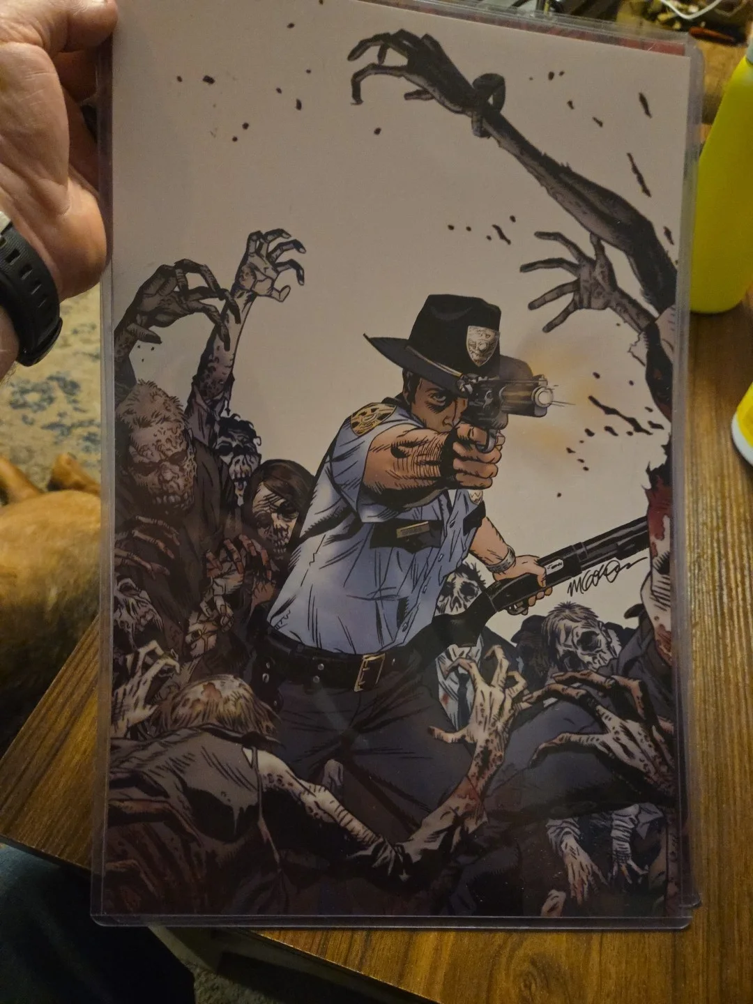 Walking Dead signed authentic autographed 12x18 print #1 Lot Of 2 Rick&michon, изображение 4