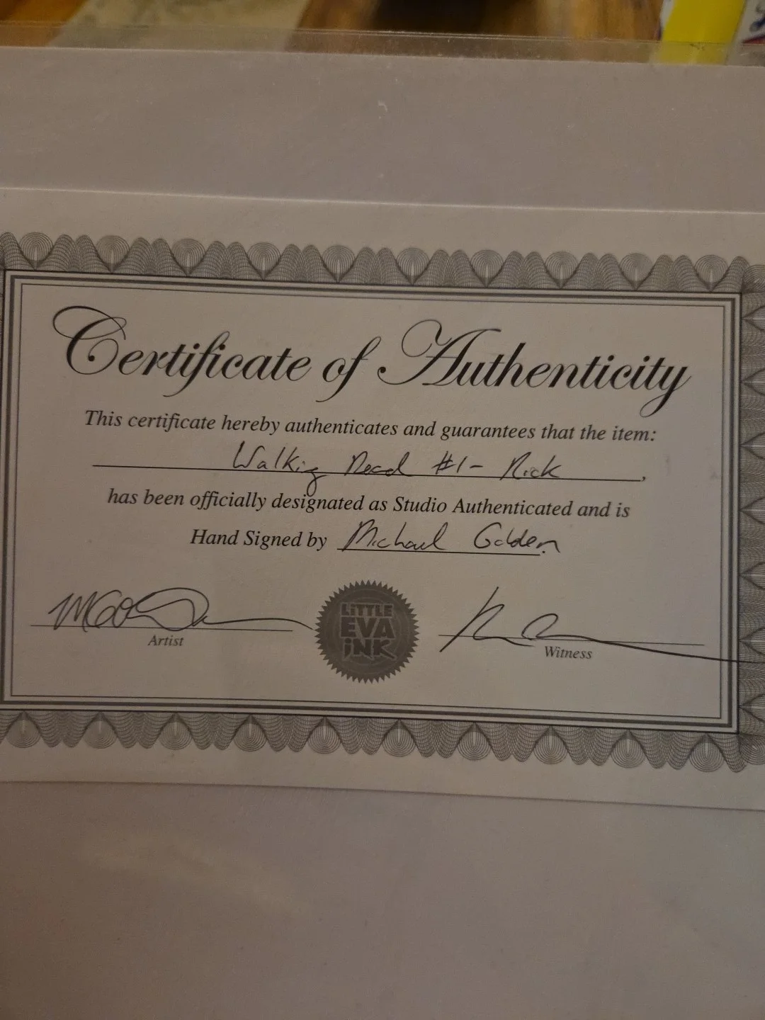 Walking Dead signed authentic autographed 12x18 print #1 Lot Of 2 Rick&michon, изображение 5
