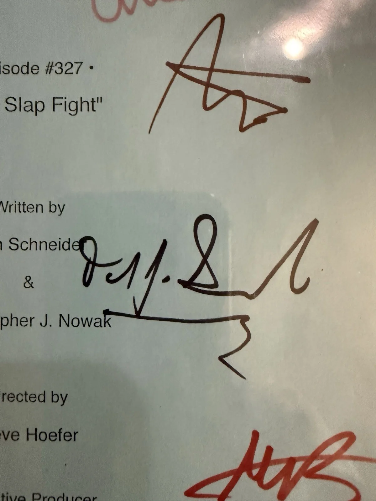 ariana grande, dan schneider, victoria justice — Victorious Signed Script With Ariana Grande, Dan Schneider And More! Beckett, image 4