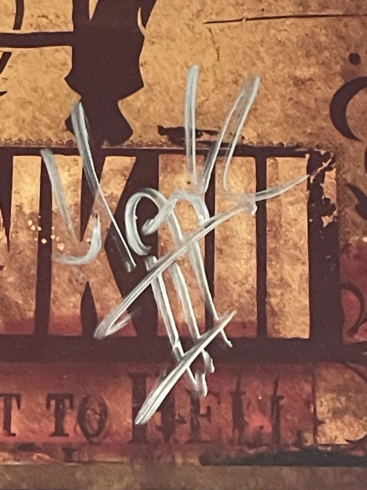 HANK WILLIAMS III Signed Straight To Hell 2006 promo POSTER - 11 x 17 inches JSA, image 3
