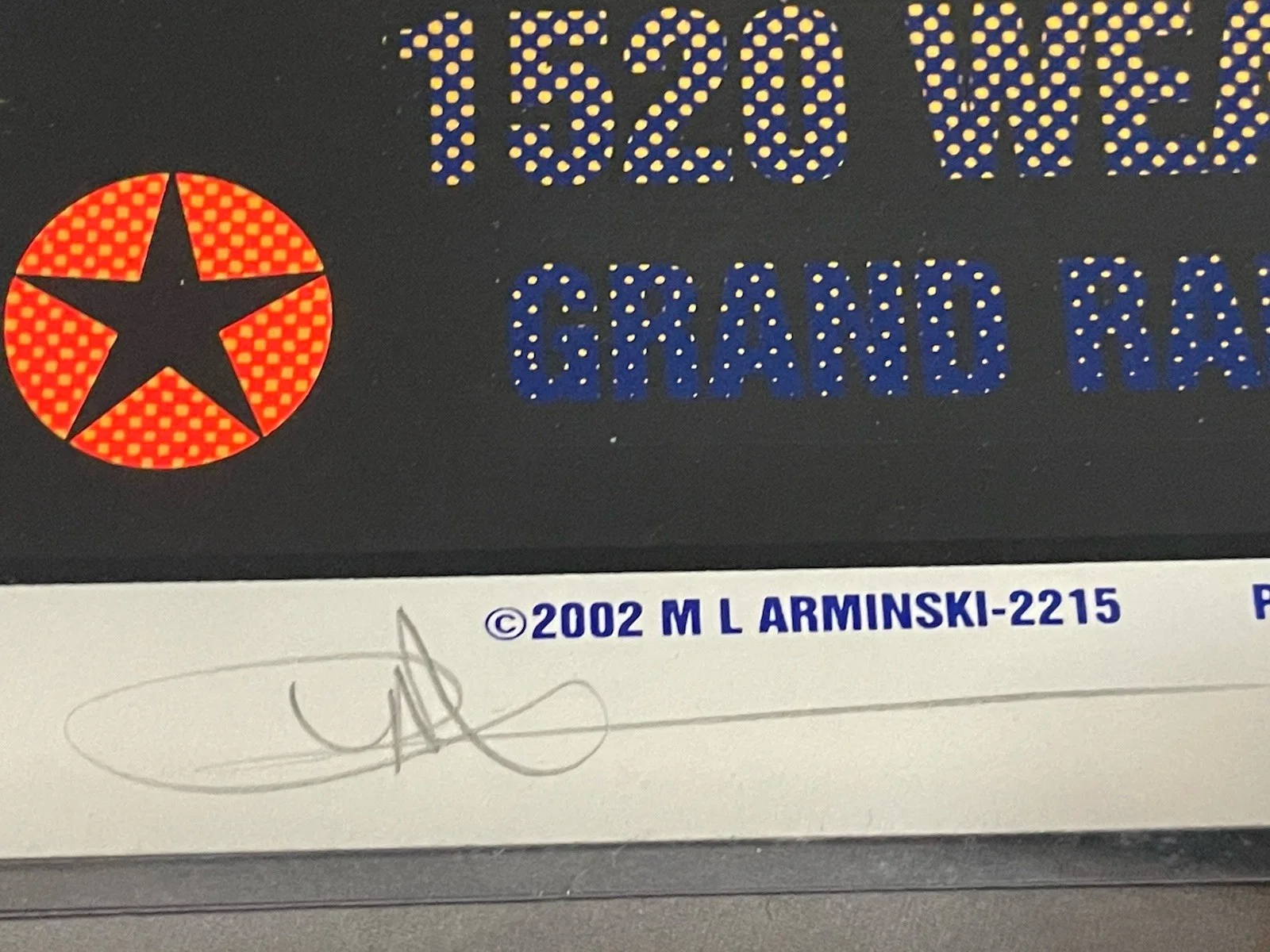 HANK WILLIAMS III Signed 2002 Grand Rapids concert poster. Arminski JSA, image 4