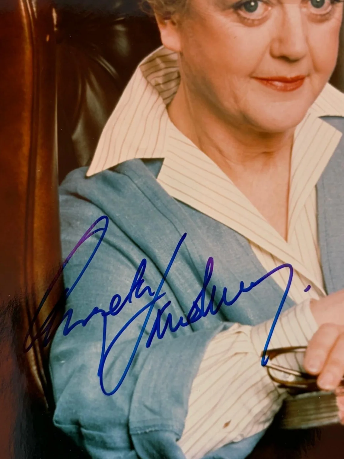 Angela Lansbury — ANGELA LANSBURY SIGNED AUTOGRAPHED 8X10 PHOTO CRIME REPORTER GASLIGHT PSA COA B, изображение 2