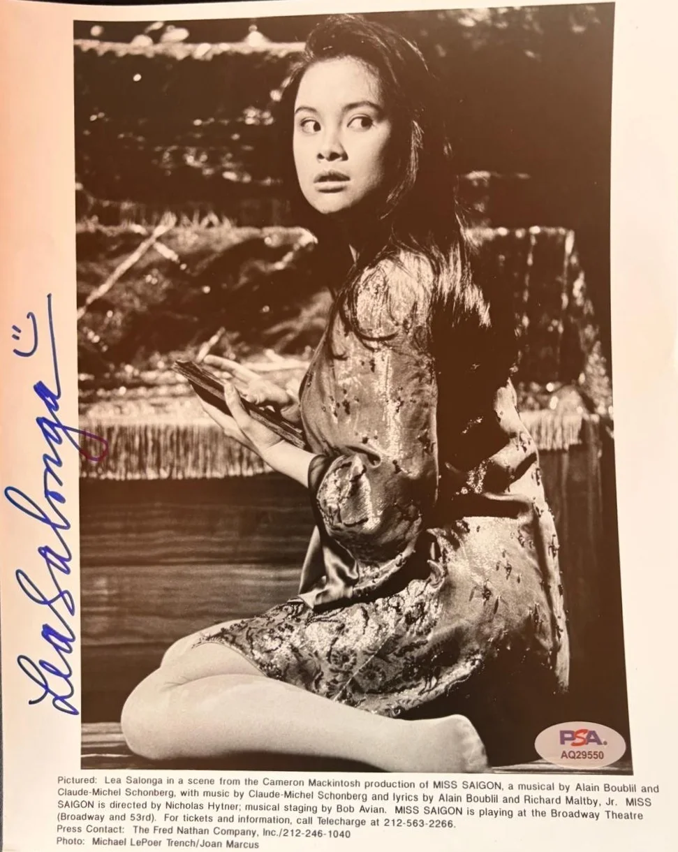 Lea Salonga — LEA SALONGA SIGNED AUTOGRAPHED 8X10 PHOTO KIM MISS SAIGON RARE VINTAGE PSA