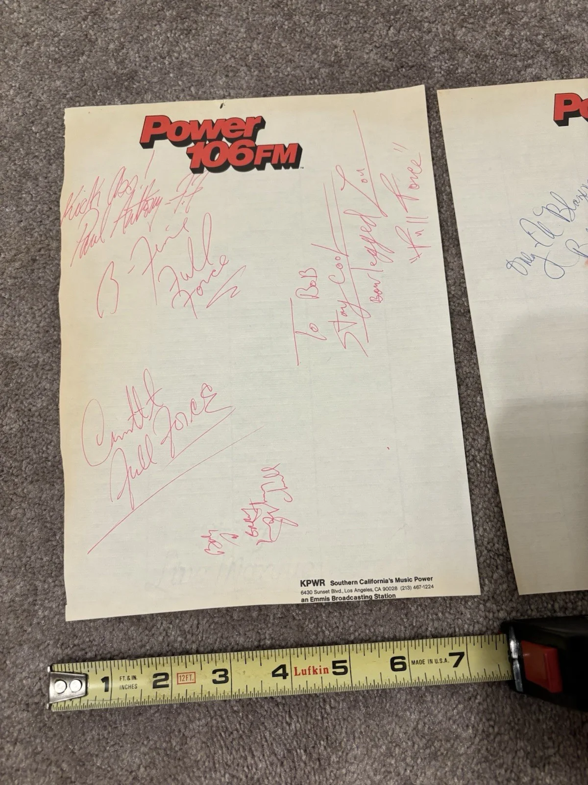 Full Force And Mary Jane Girls 1980s Music Signed Autograph Sheet Lot Pleaseread, изображение 2
