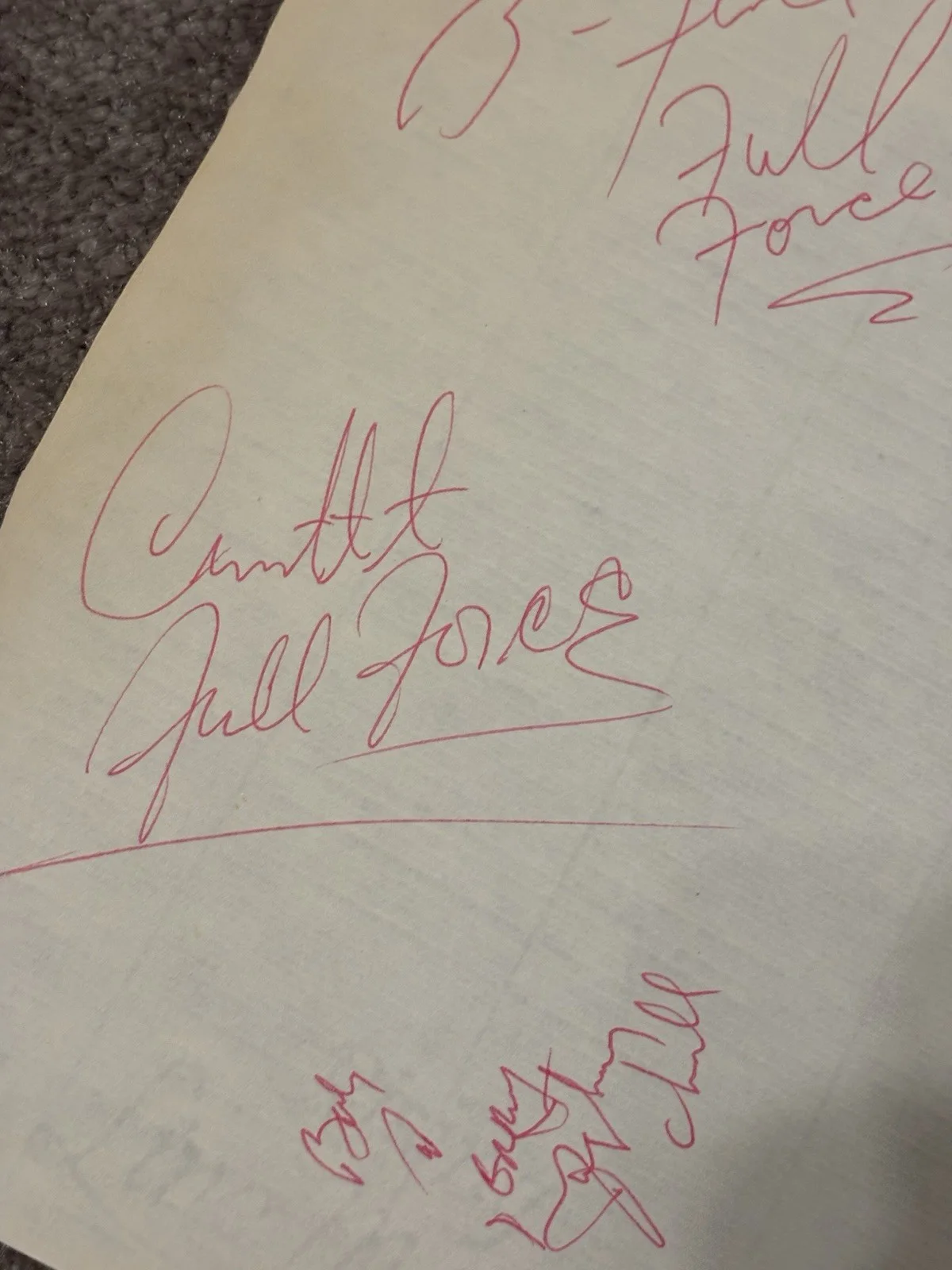 Full Force And Mary Jane Girls 1980s Music Signed Autograph Sheet Lot Pleaseread, изображение 5
