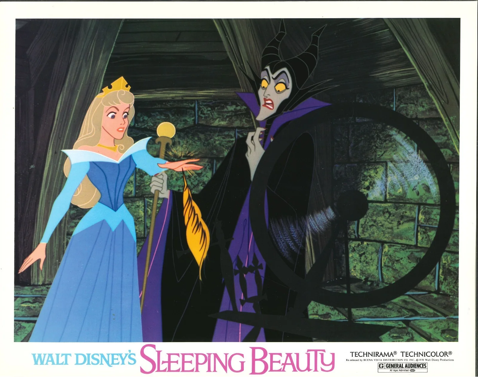 Sleeping Beauty 5x ORIGINAL US Lobby Cards Walt Disney 1970RR MINT CONDITION, image 3