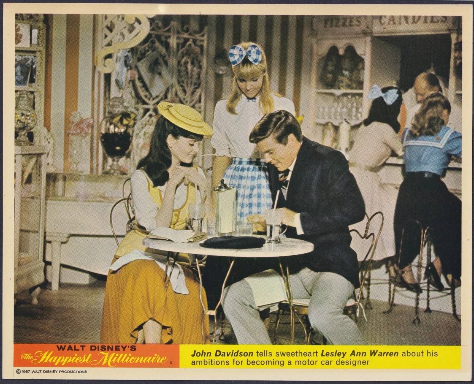 Happiest Millionaire 12x ORIGINAL UK FOH Lobby Cards Disney Tommy Steele 1967, изображение 4