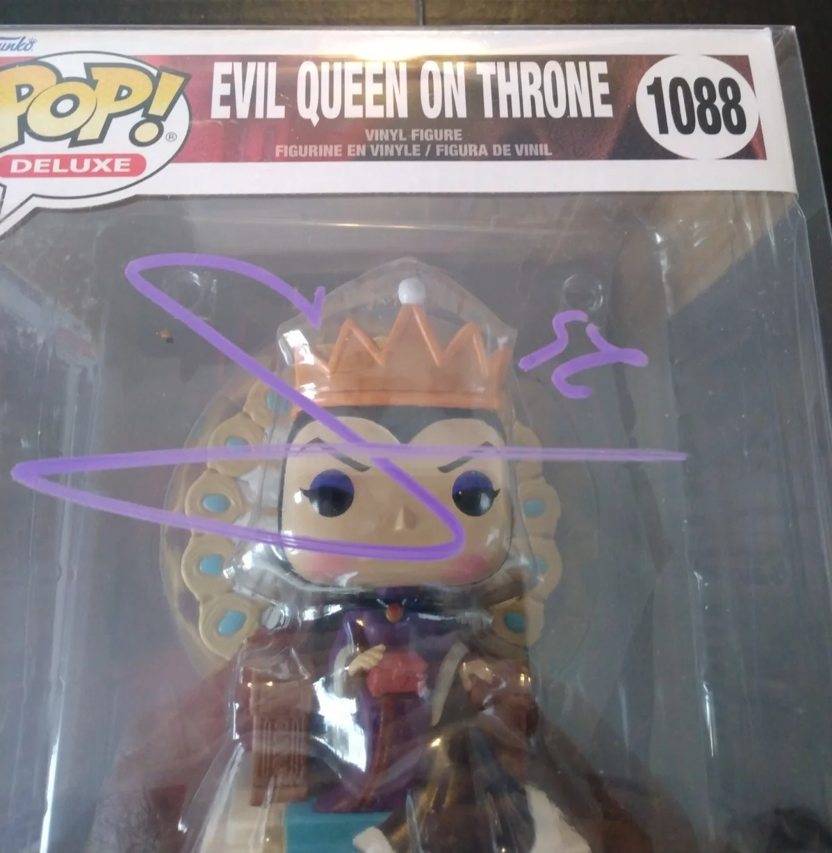 Gal Gadot — Gal Gadot Autographed Signed Funko Pop #1088 Evil Queen on Throne COA#18633 AUTO, изображение 2
