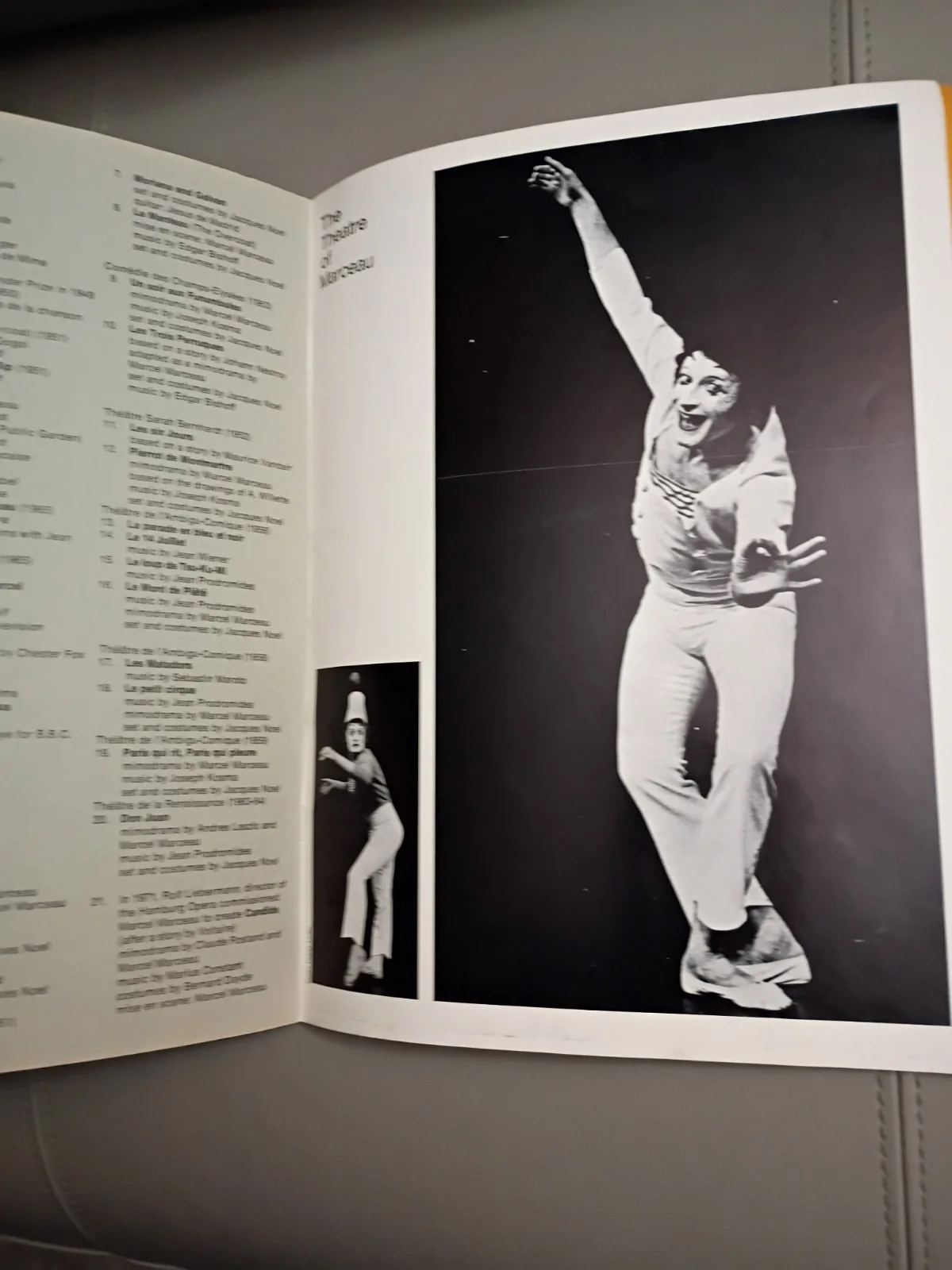Marcel Marceau 1973 Tour Program !, image 3