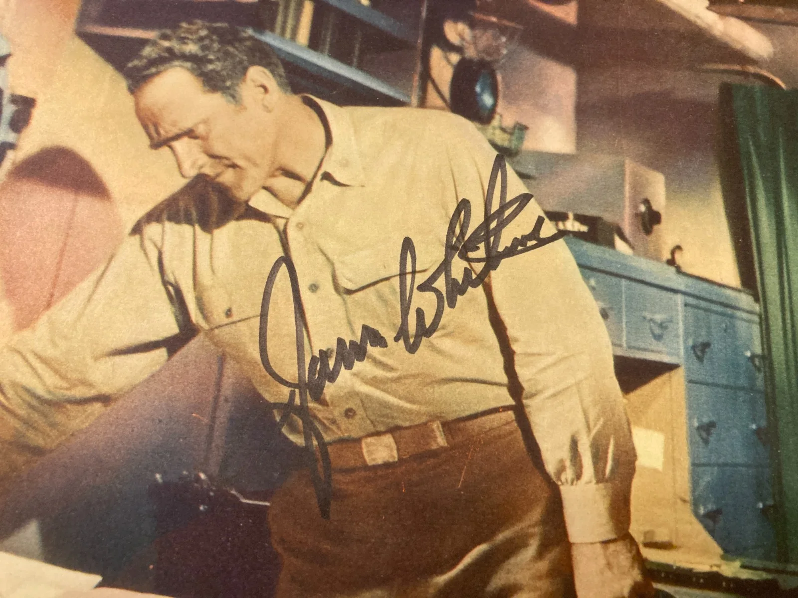 James Whitmore — James Whitmore Signed Autographed 11x14 Lobby Card The Deep Six Van Eaton COA, изображение 2
