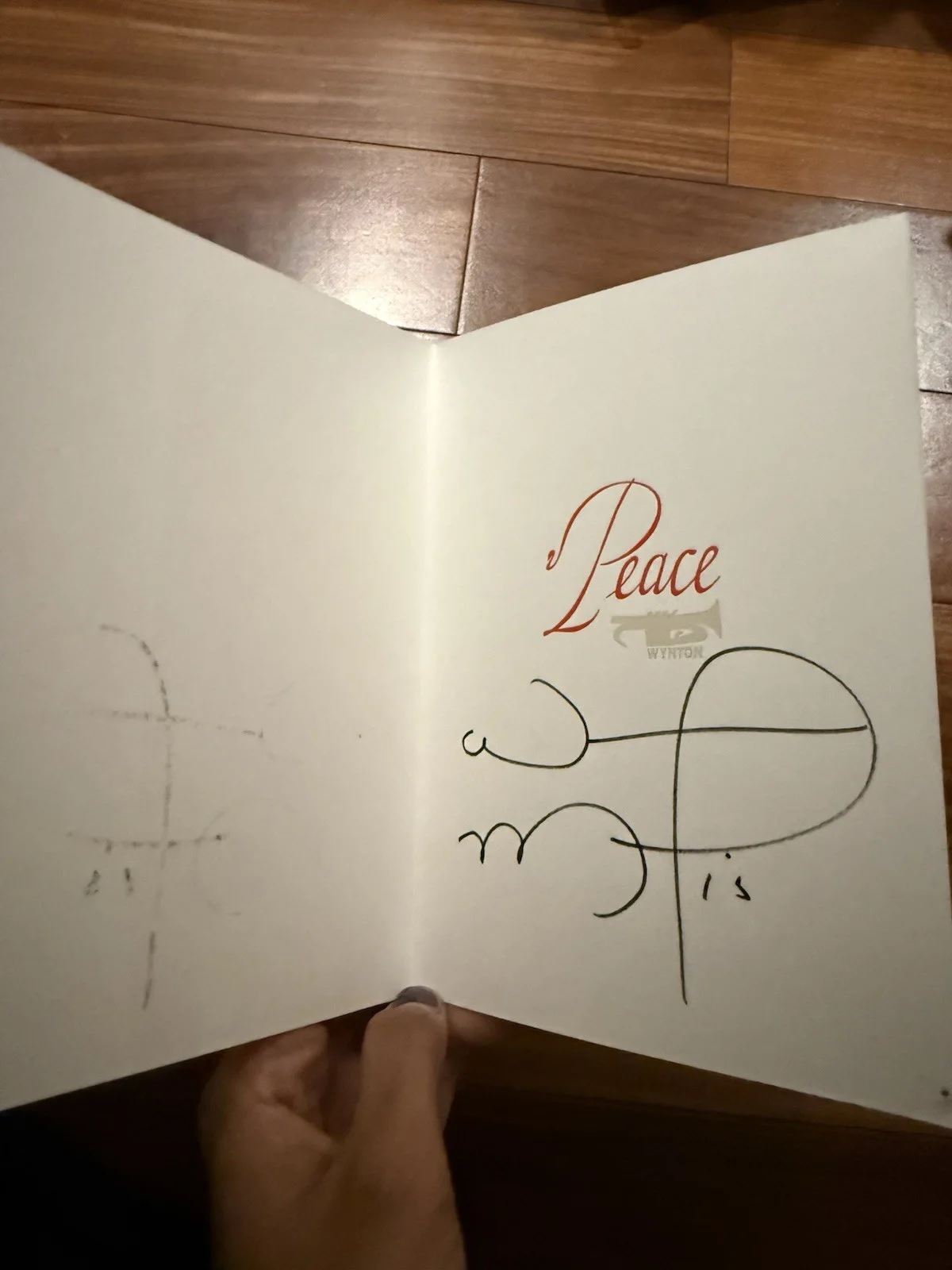 Winton Marsalis Autographed Greeting Card, image 4