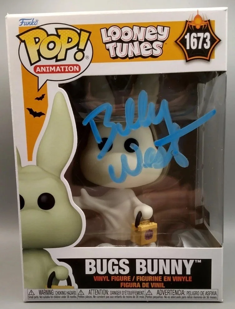 BILLY WEST — BILLY WEST Signed Autographed Bugs Bunny Funko Pop #1673 COA #151933 AUTO, image 2