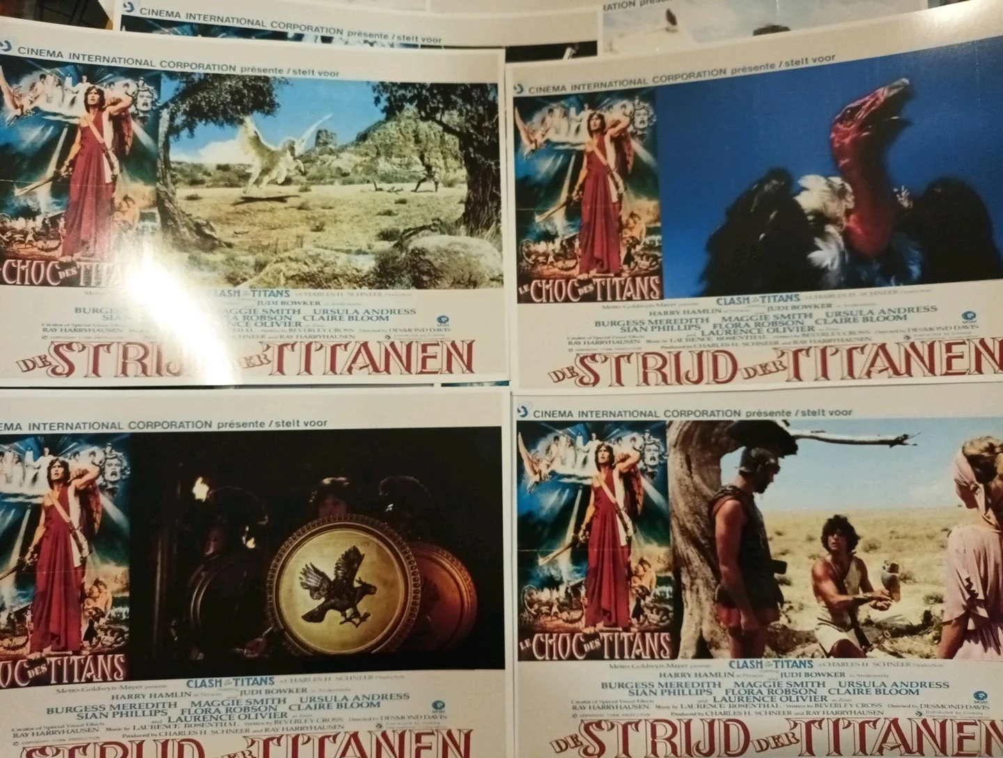 Clash Of The Titans. Complete Set Of 14 Glossy 7x5ins German Lobby Cards. New, изображение 4