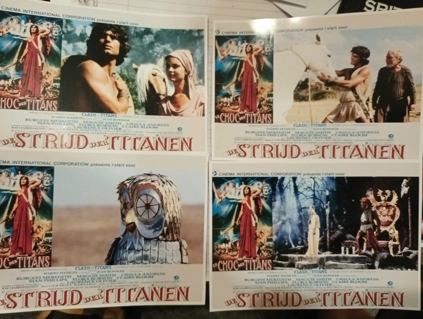 Clash Of The Titans. Complete Set Of 14 Glossy 7x5ins German Lobby Cards. New, изображение 5