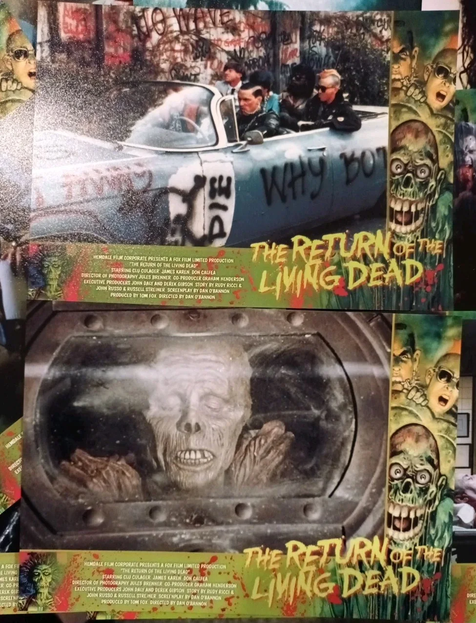 The Return Of The Living Dead 1985. 16 Unofficial Glossy 7x5ins Lobby Cards. New, изображение 2