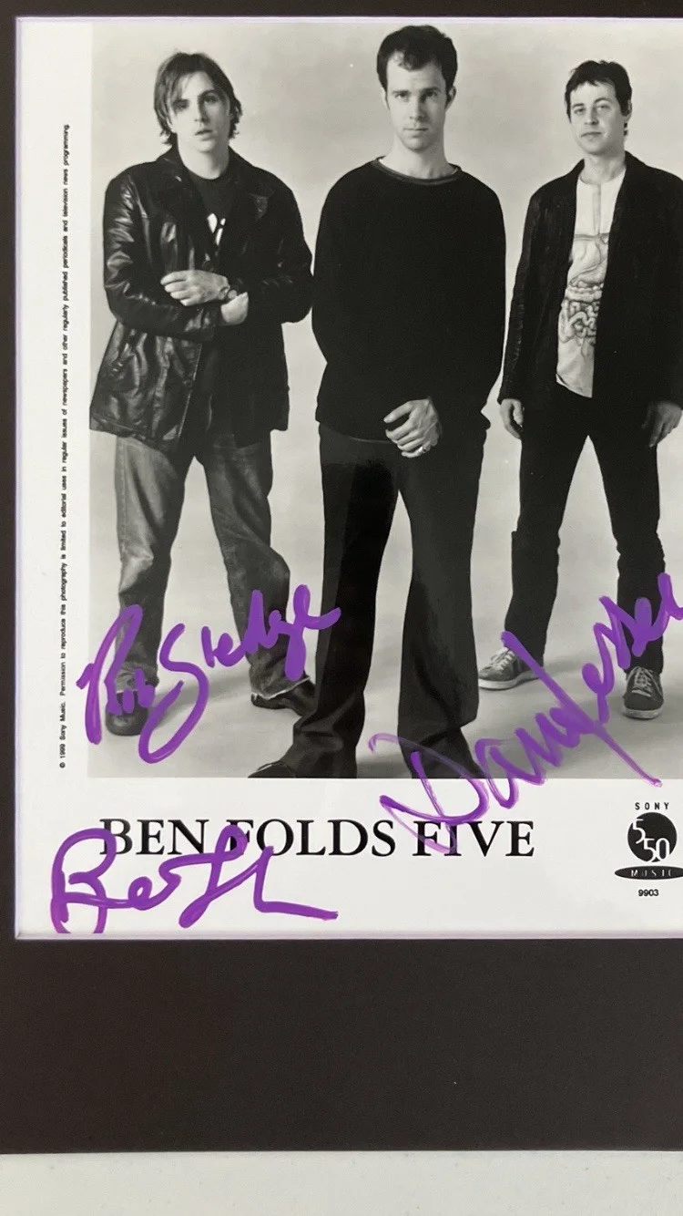 BEN FOLDS FIVE SIGNED/AUTOGRAPHED 8x10 PHOTO WITH COA, изображение 2